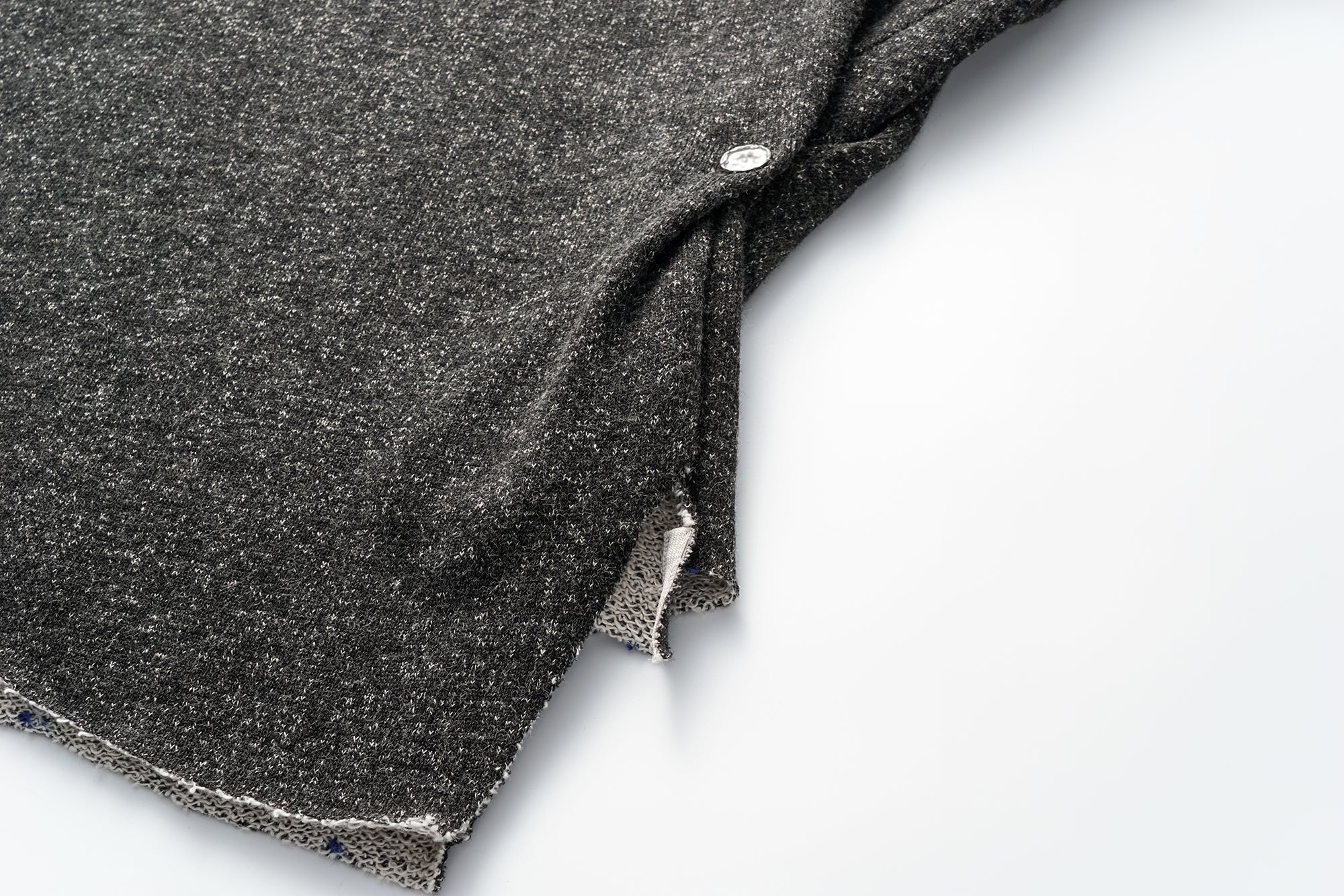 OINIMI Asymmetrical Cinched Speckled Hoodie