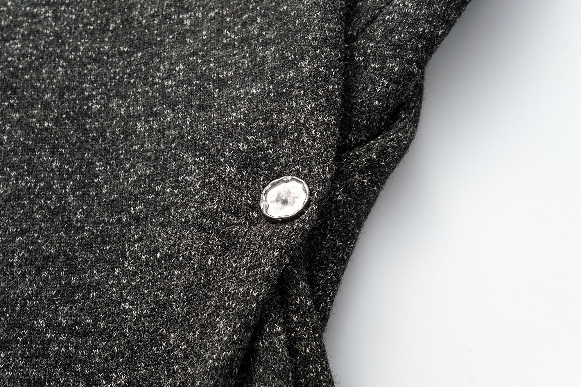 OINIMI Asymmetrical Cinched Speckled Hoodie