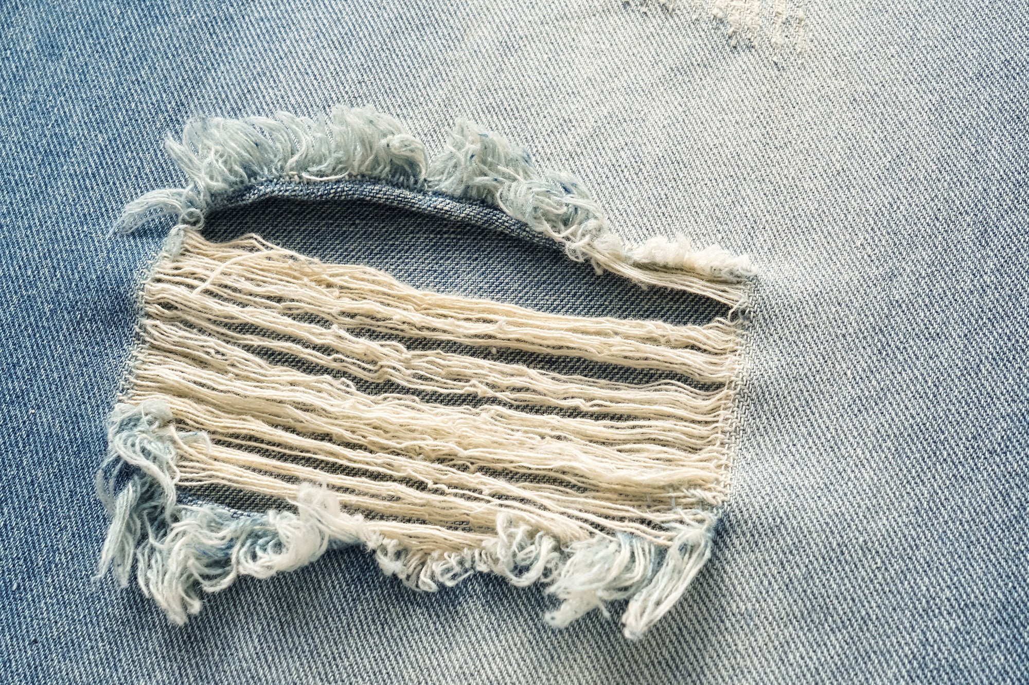 OINIMI Distressed Washed Wide-Leg Jeans