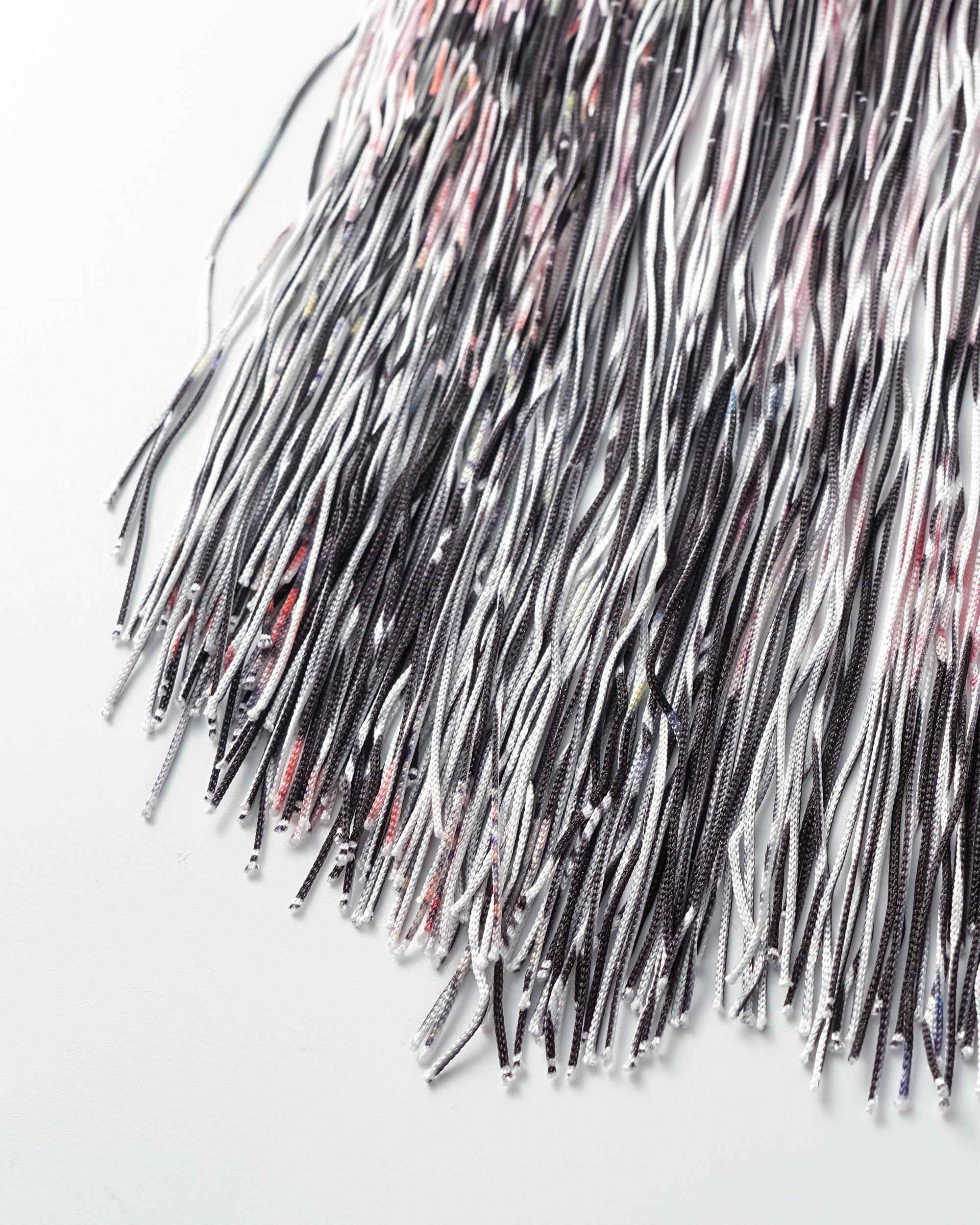 OINIMI Floral Jacquard Fringe Saddle Bag