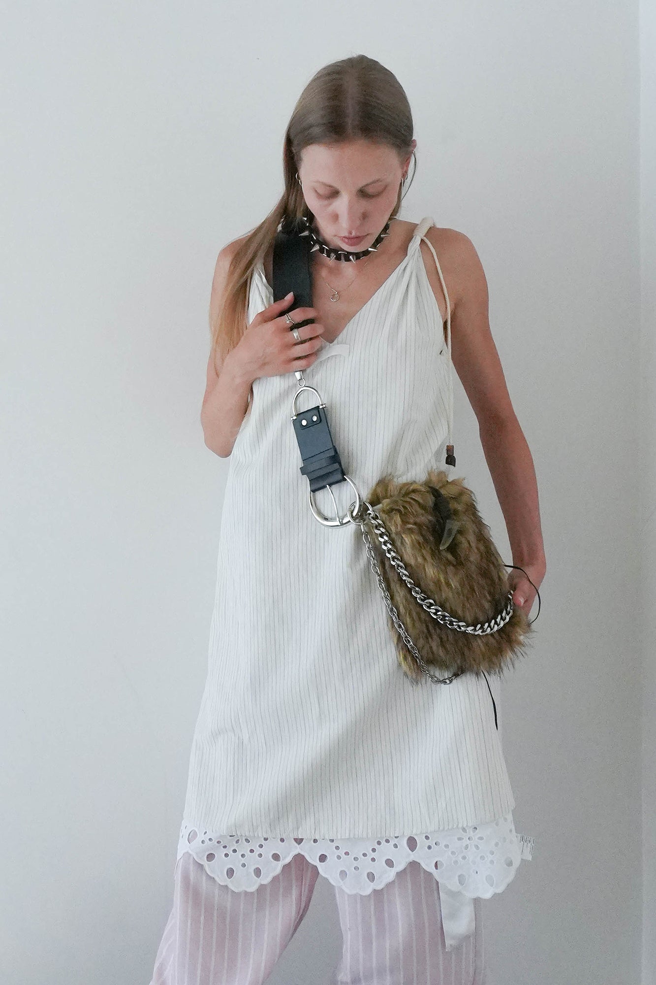 JIUWU PARK Reversible Floral Eyelet Slip Dress