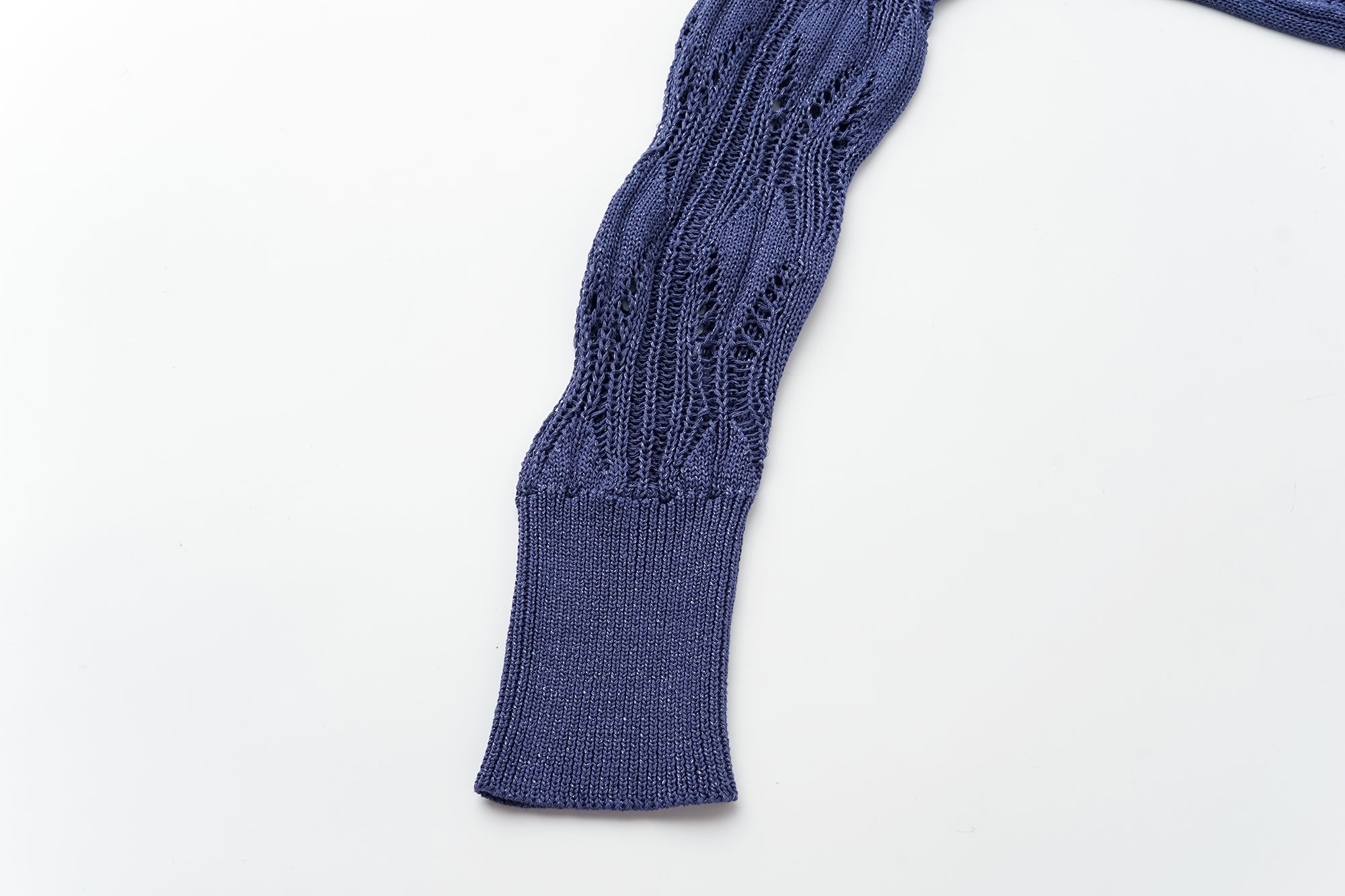 OINIMI Geometric Open-Knit Pullover