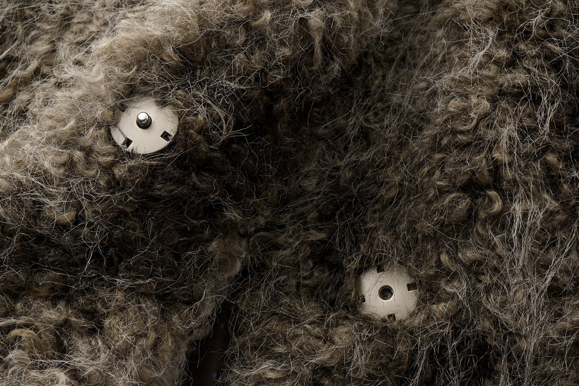 OINIMI Shaggy Tie-Dyed Cropped Jacket