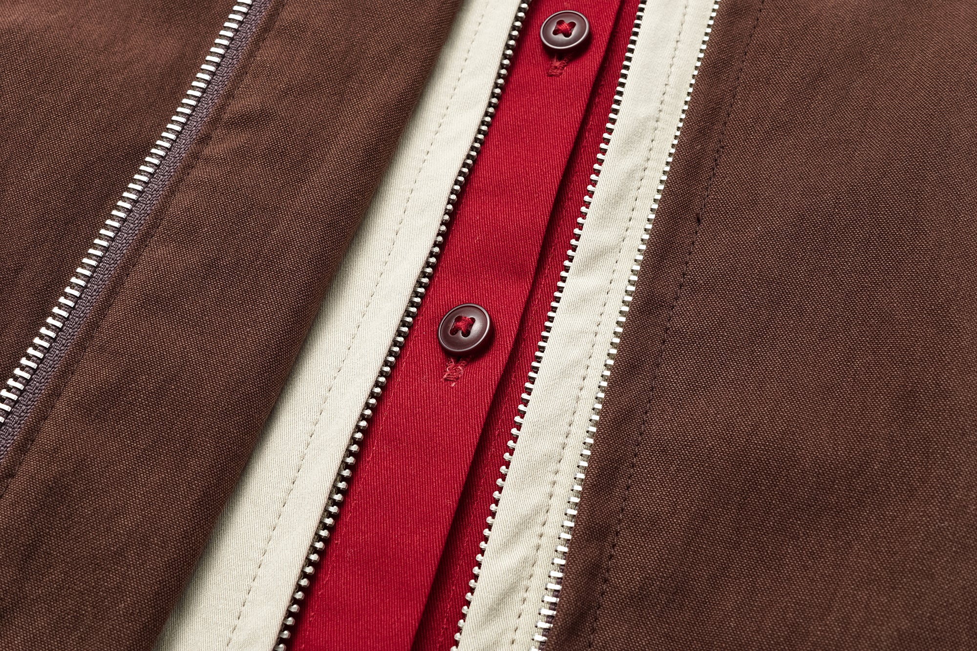 OINIMI Layered Detachable Faux-Fur Harrington Jacket