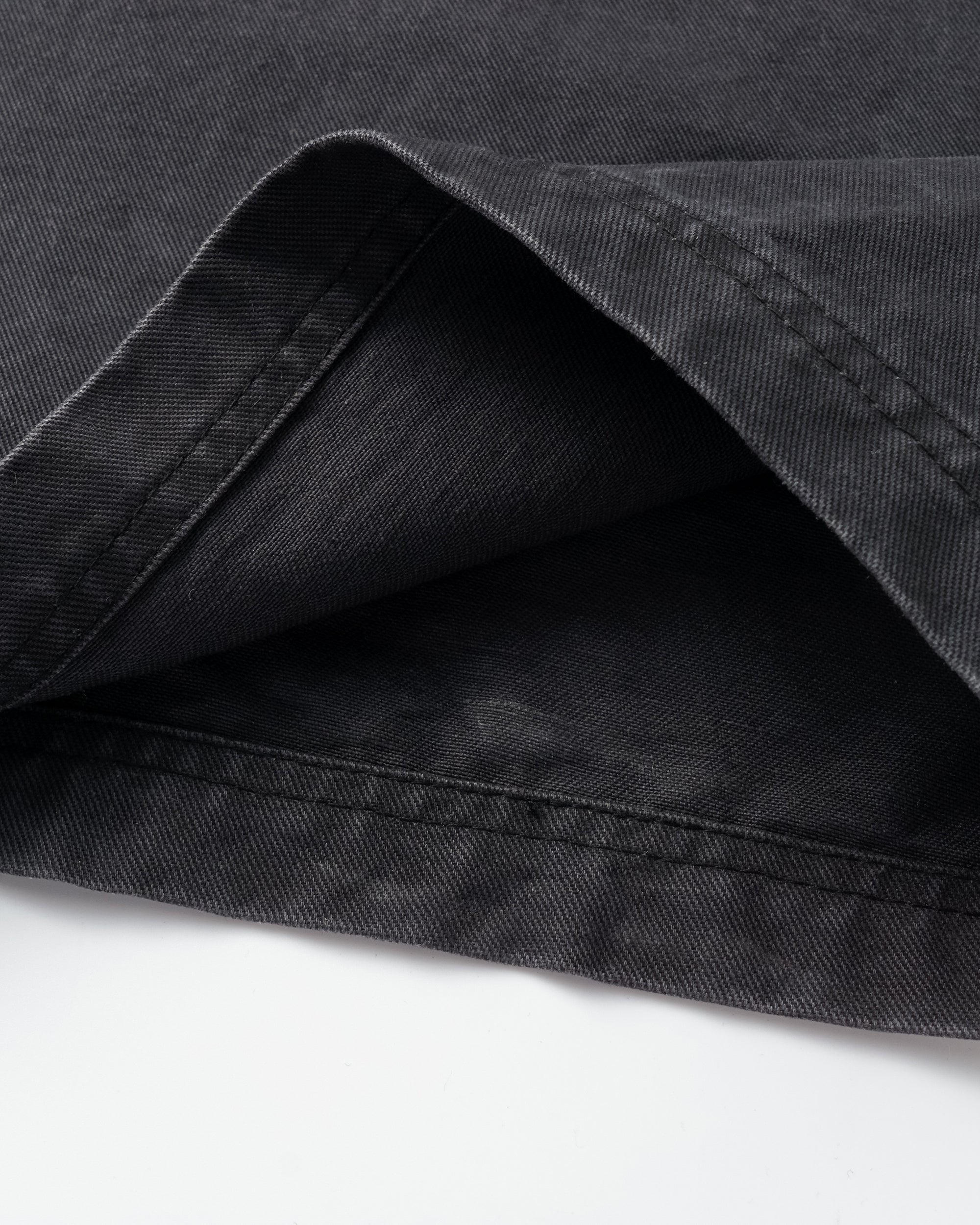 OINIMI Washed Curved Panel Wide-Leg Jeans