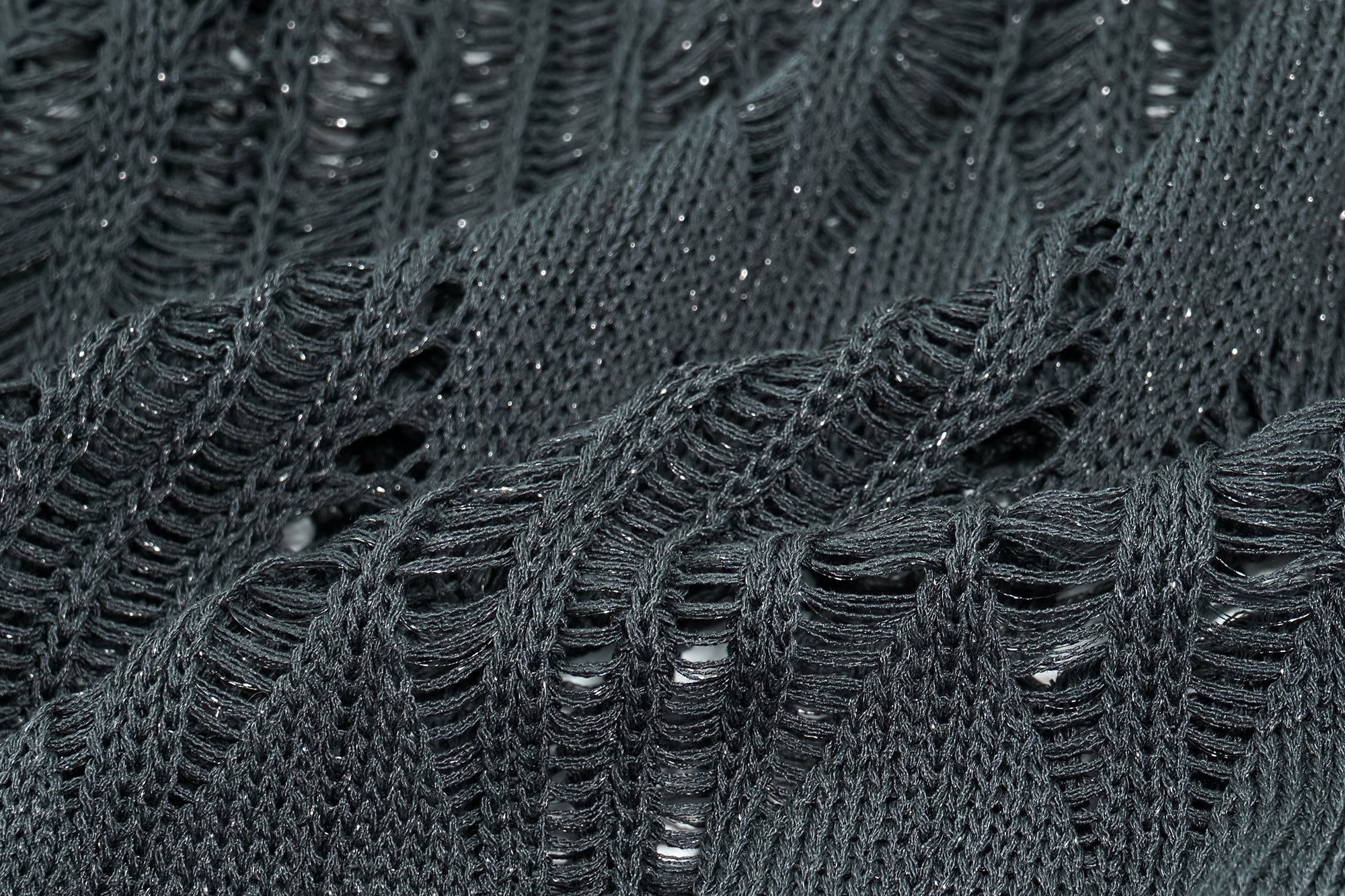 OINIMI Geometric Open-Knit Pullover