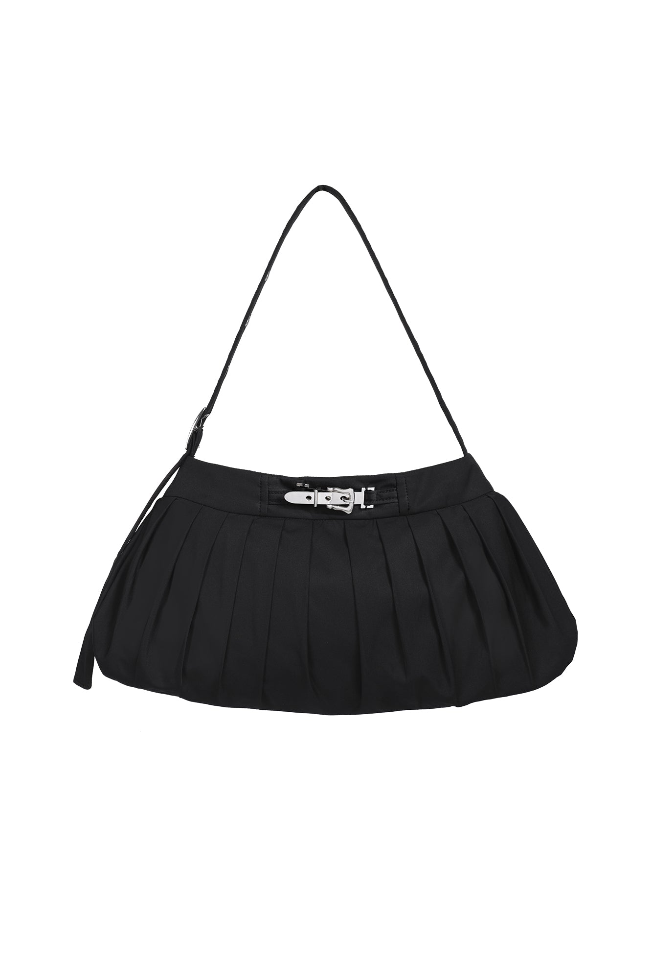 COSTUSTOOT Pleated Buckle Shoulder Bag