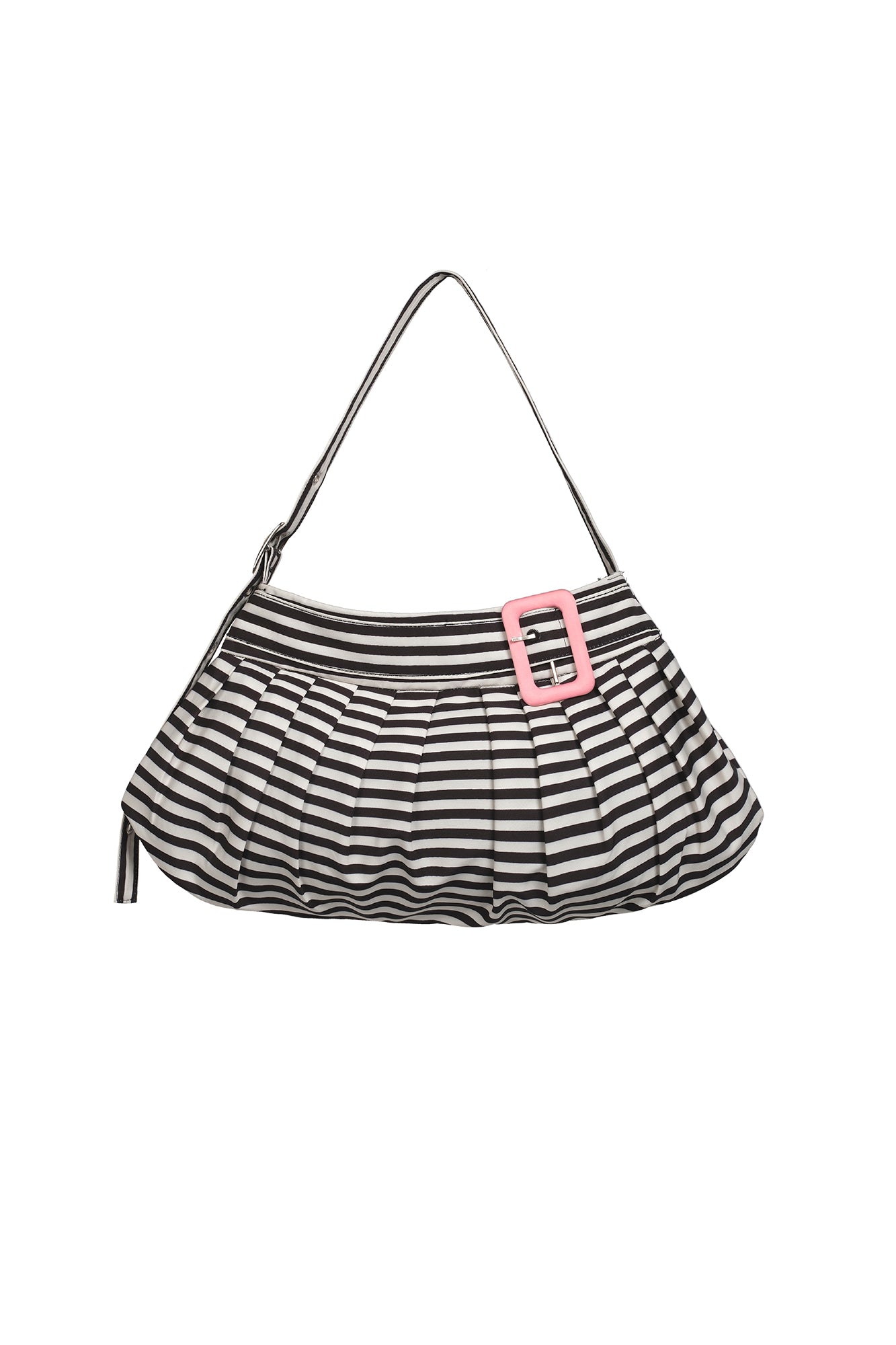COSTUSTOOT Pleated Buckle Shoulder Bag