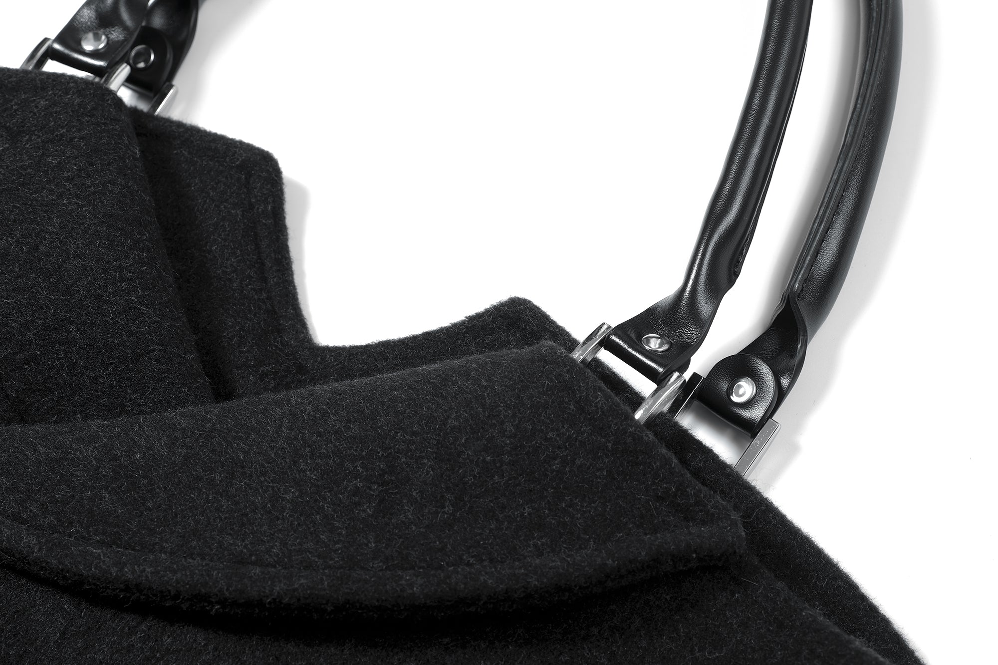 COSTUSTOOT Double-Breasted Coat Collar Tote Bag