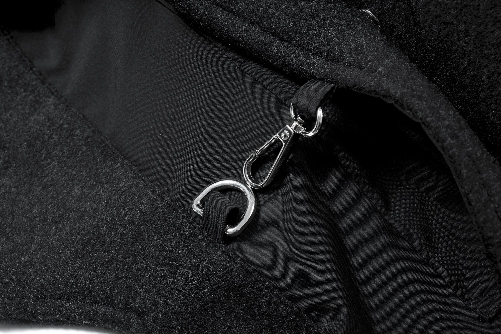 COSTUSTOOT Double-Breasted Coat Collar Tote Bag