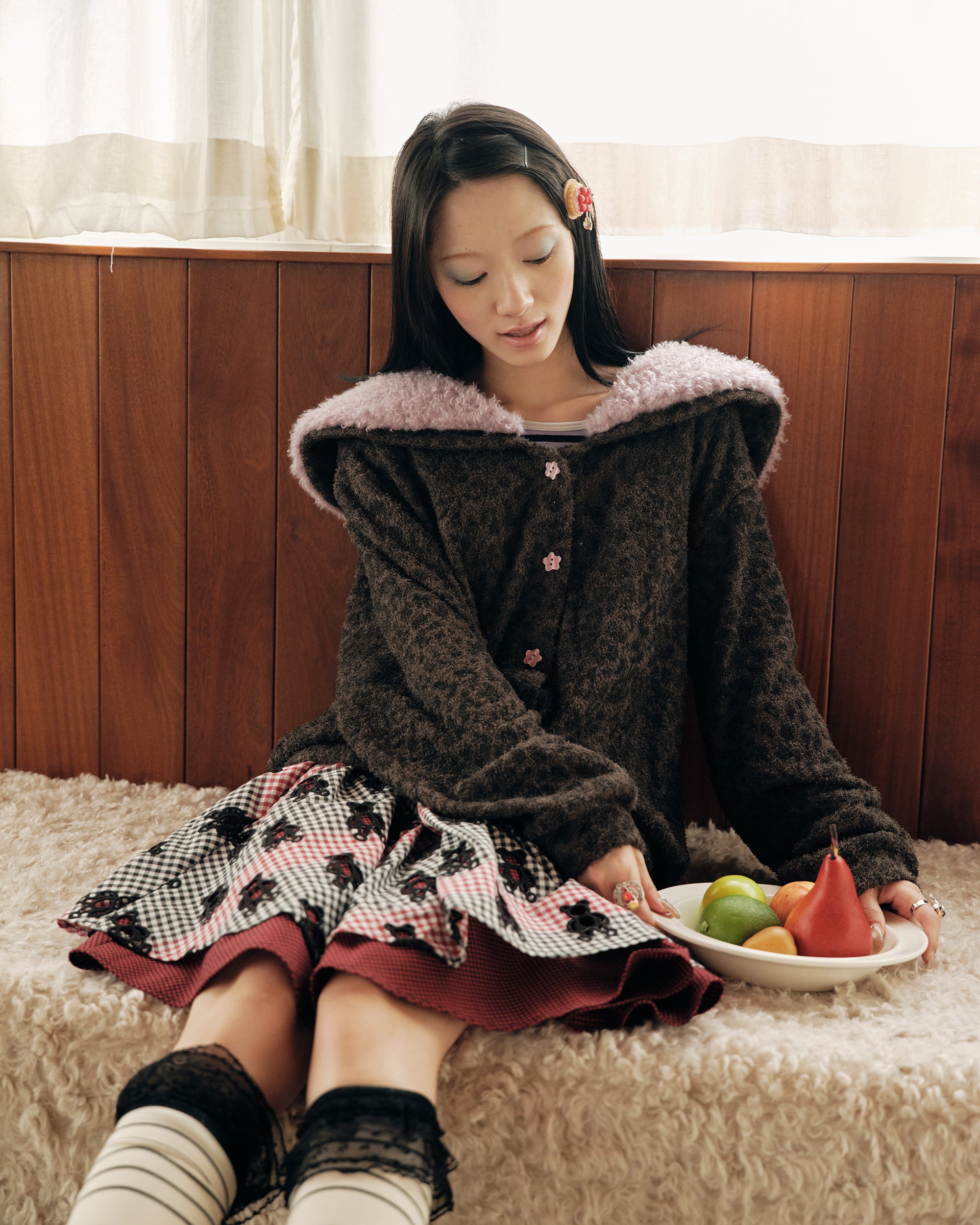 HAVEAMEAL Detachable Collar Leopard Full-Print Jacket