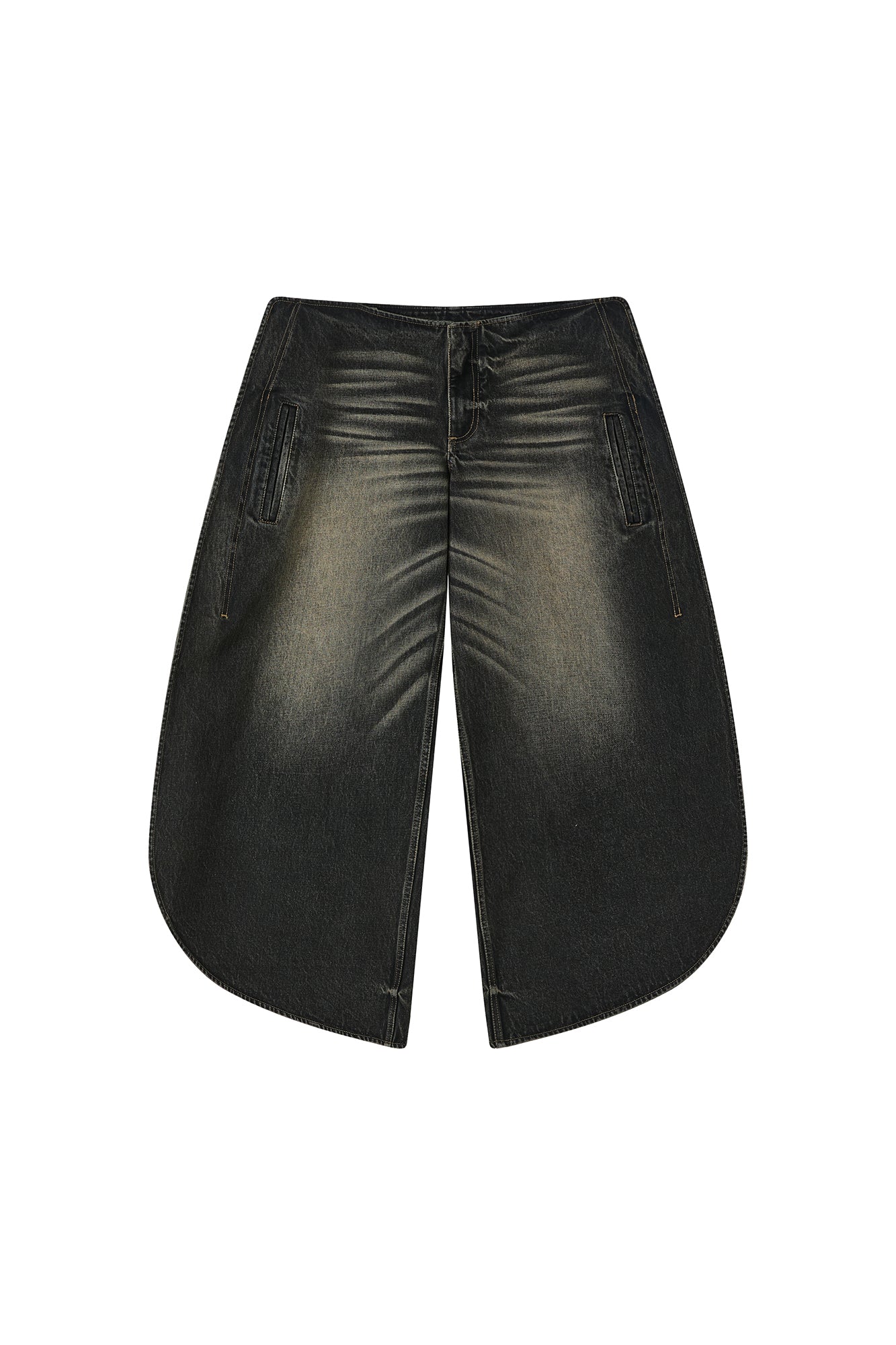 VERSION9 Dirty Fit Barrel-Leg Jeans
