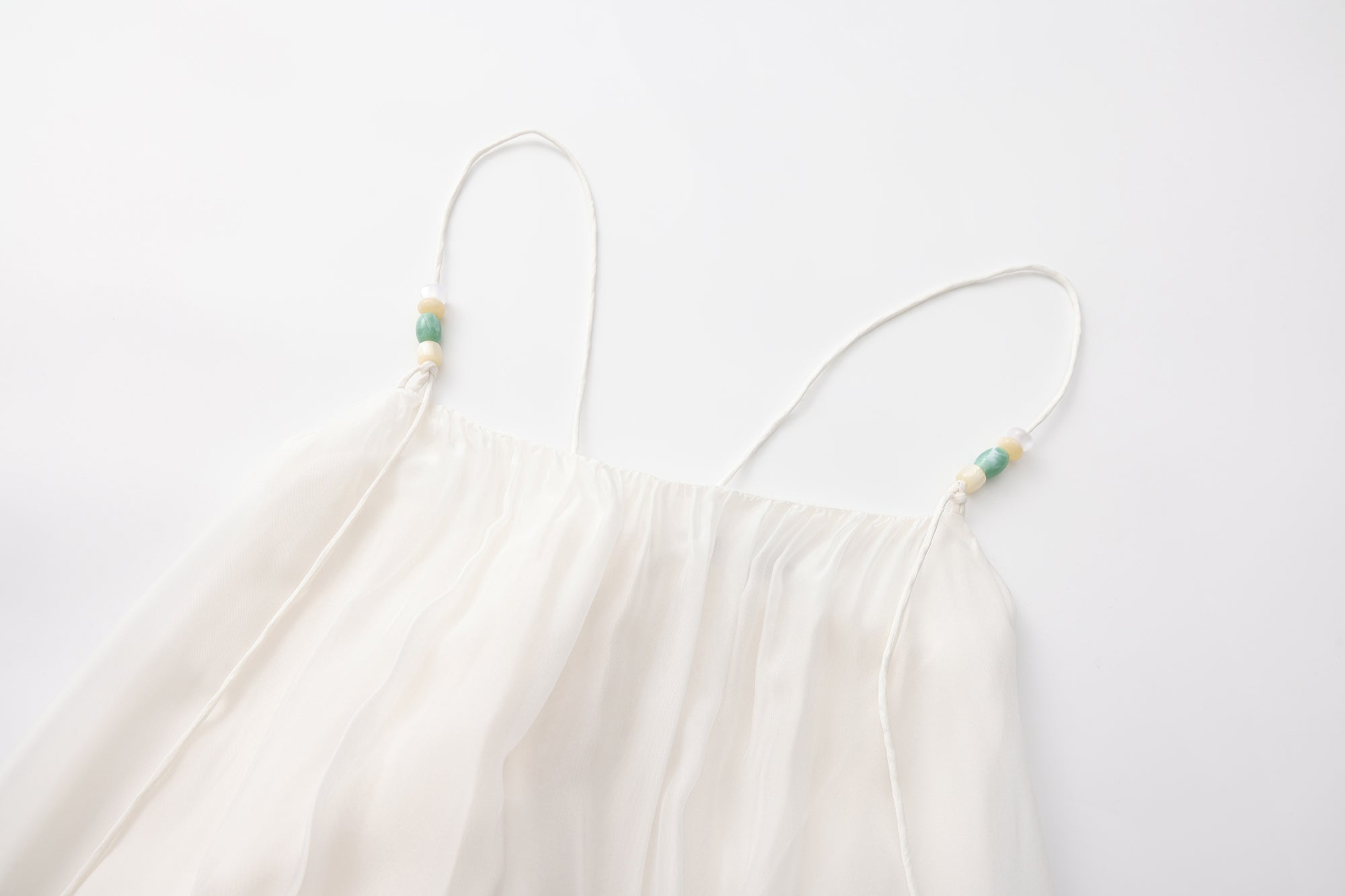 VERSION9 Beaded Strap Ruched Maxi Dress