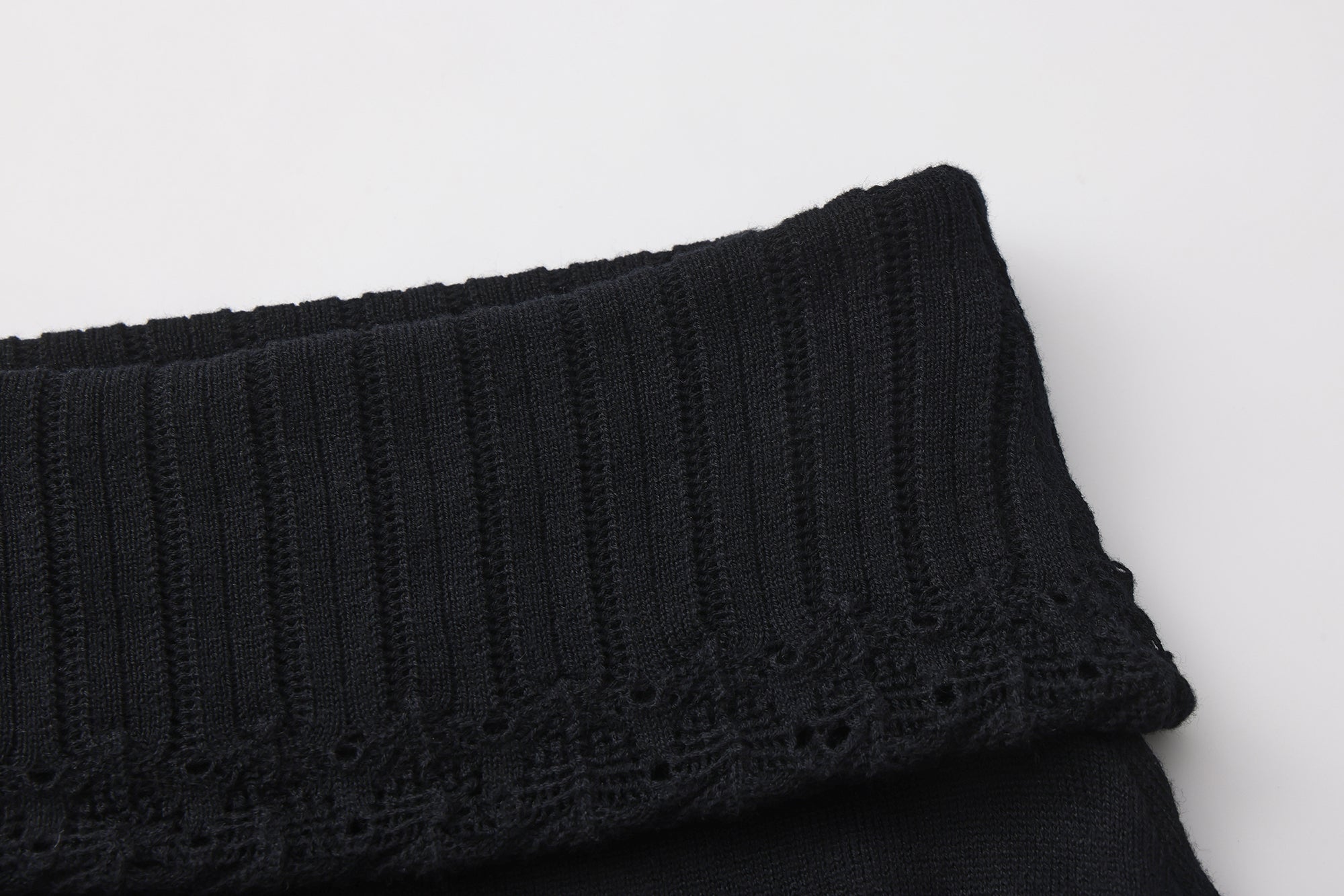 VERSION9 Handkerchief Hem Knit-Trim Midi Skirt