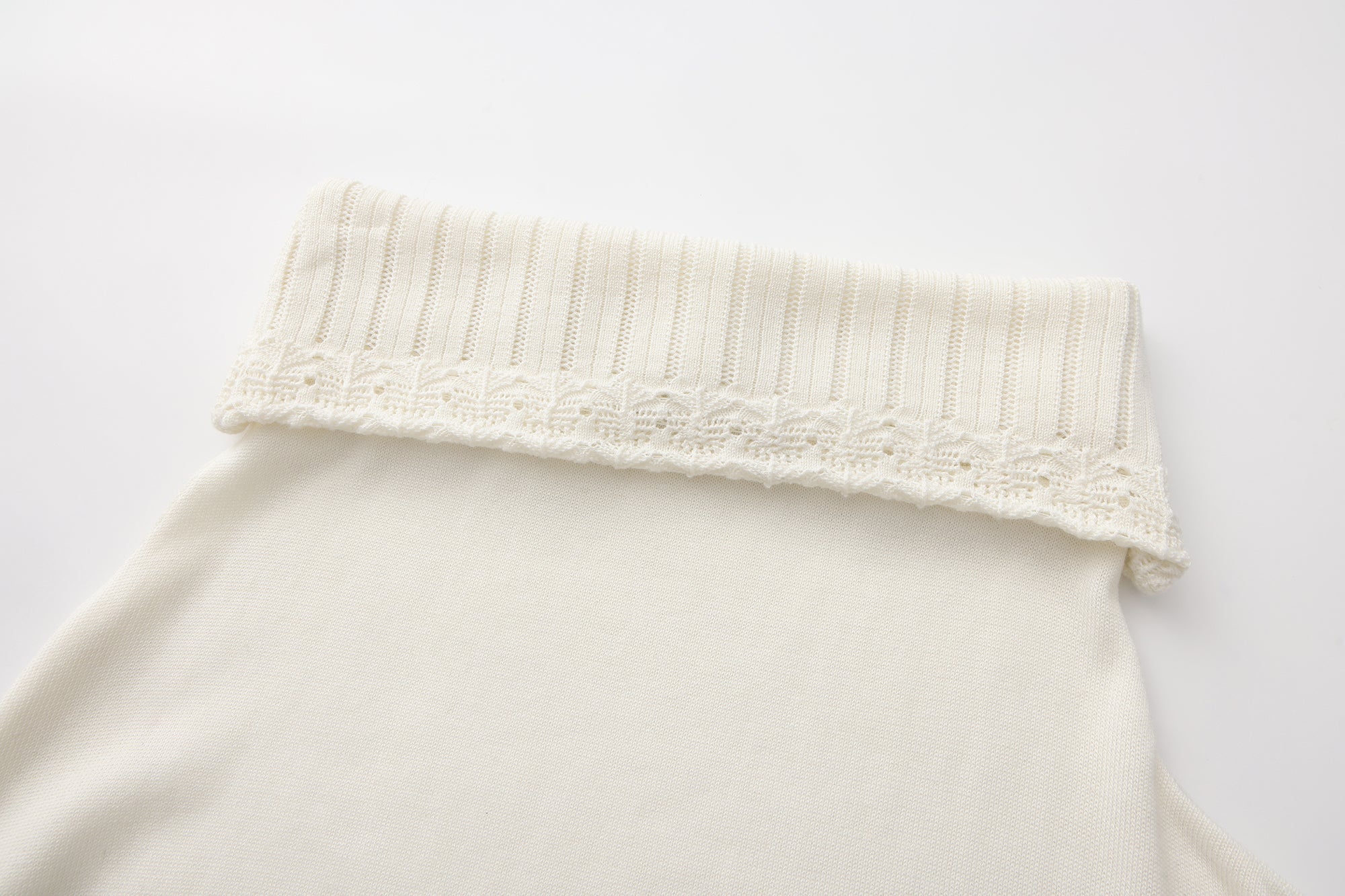 VERSION9 Handkerchief Hem Knit-Trim Midi Skirt