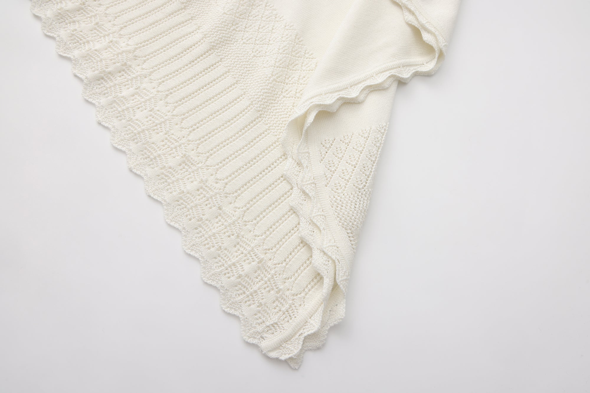 VERSION9 Handkerchief Hem Knit-Trim Midi Skirt