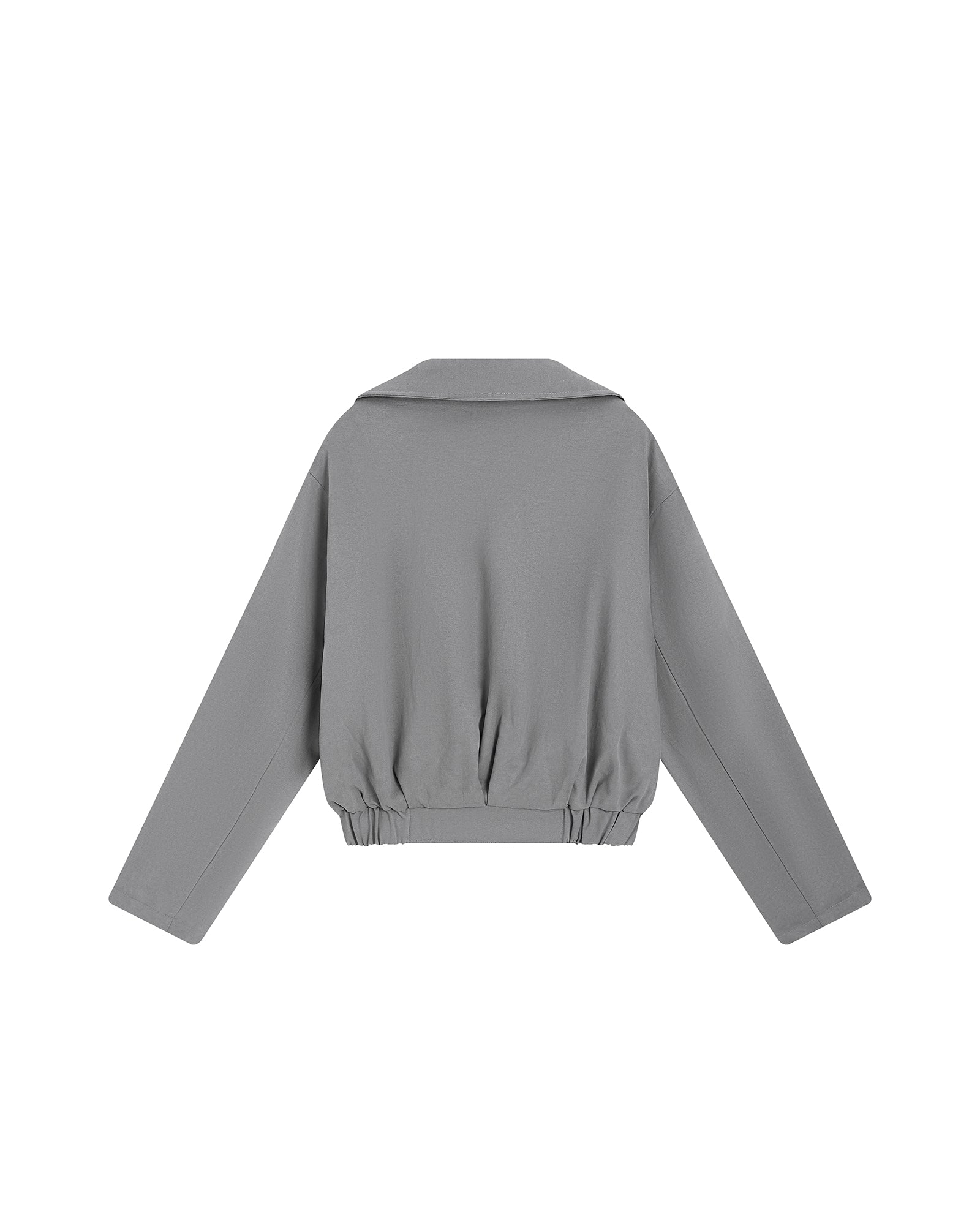 SAME FLOW Twisted Button Placket Lapel Collar Jacket