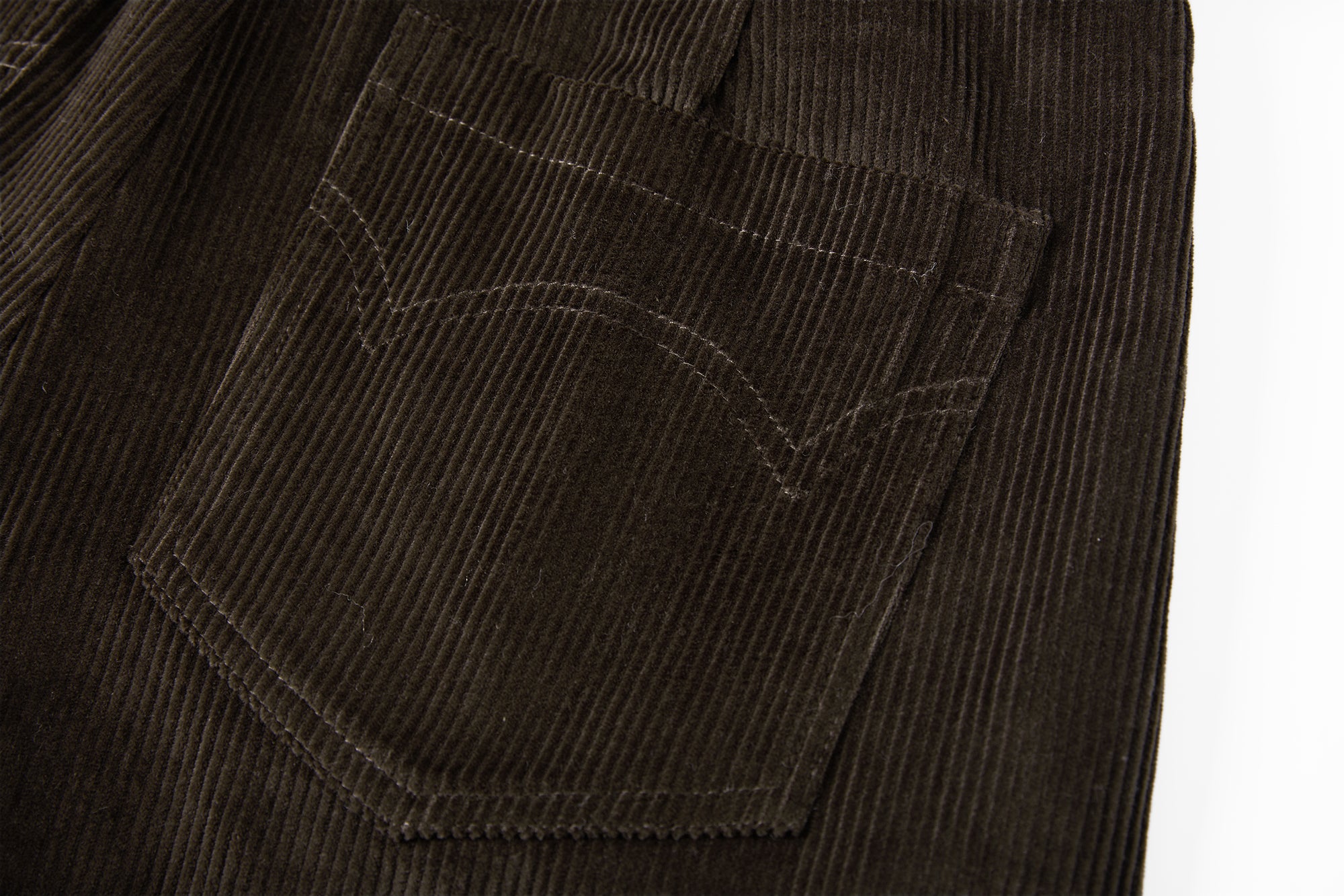 SAME FLOW Pleated Belted Corduroy Culotte Pants