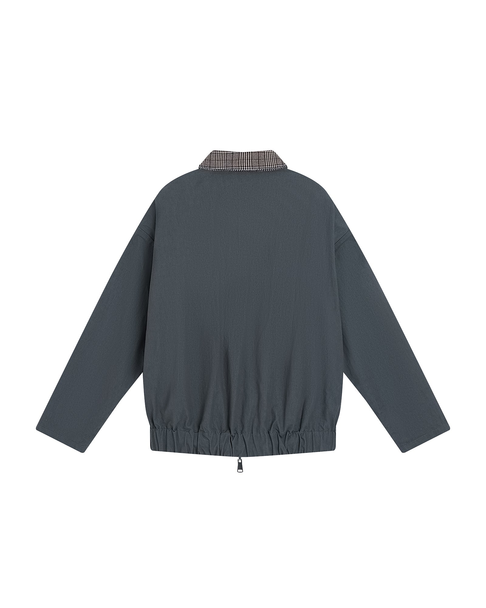 SAME FLOW Retro Reversible Plaid Layered Jacket