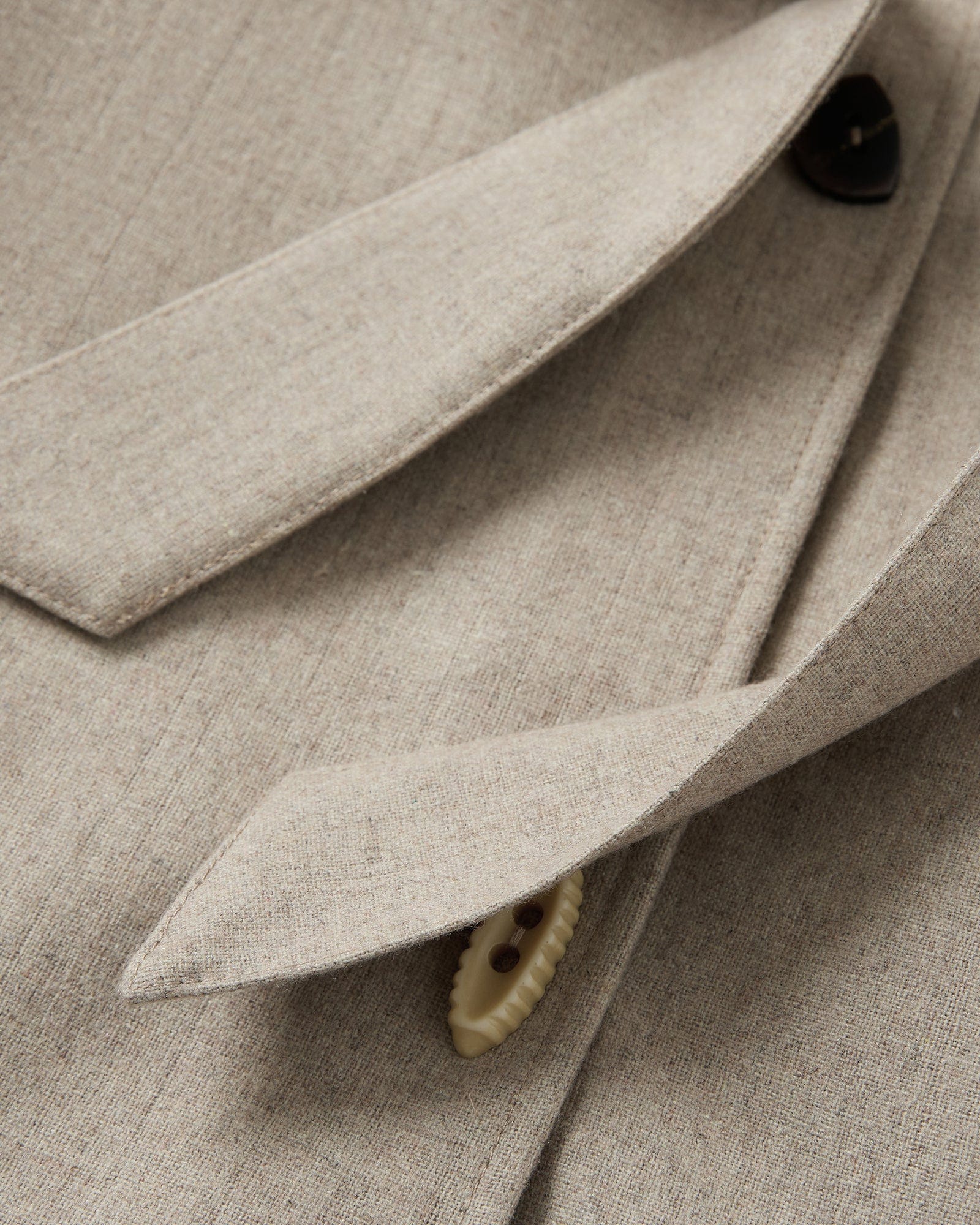 SAME FLOW Essential Asymmetric Wool-Blend Long Coat