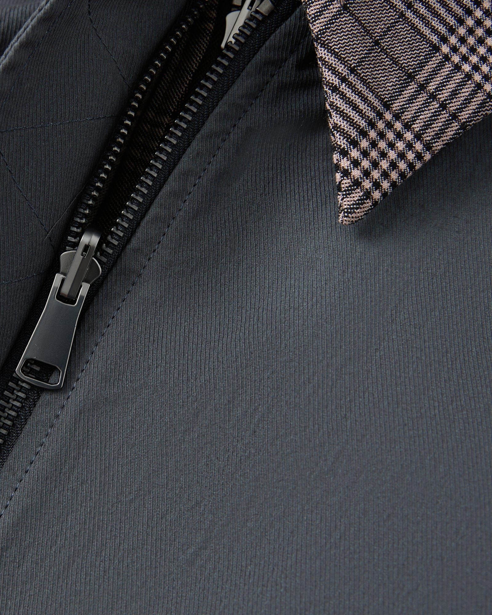 SAME FLOW Retro Reversible Plaid Layered Jacket