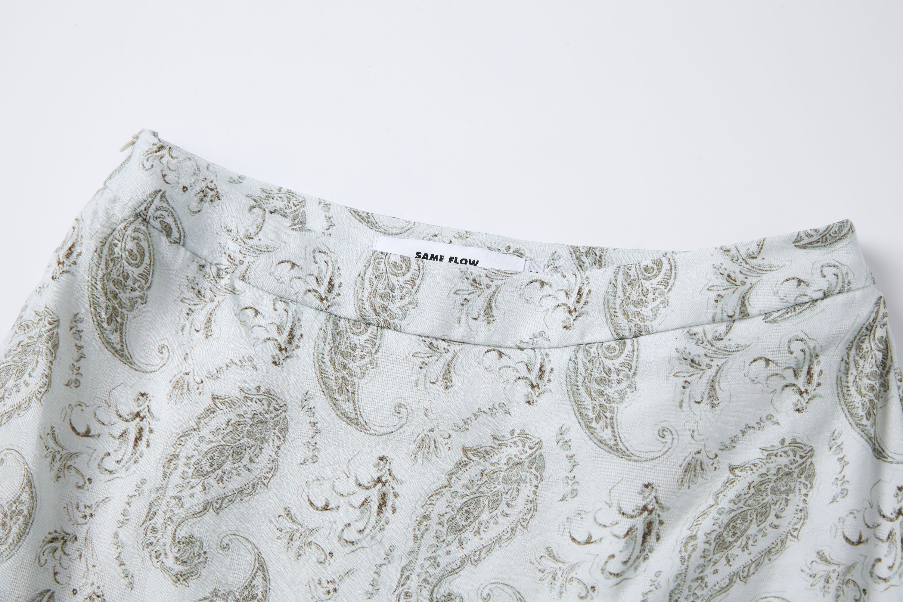 SAME FLOW Paisley Full-Print Midi Skirt