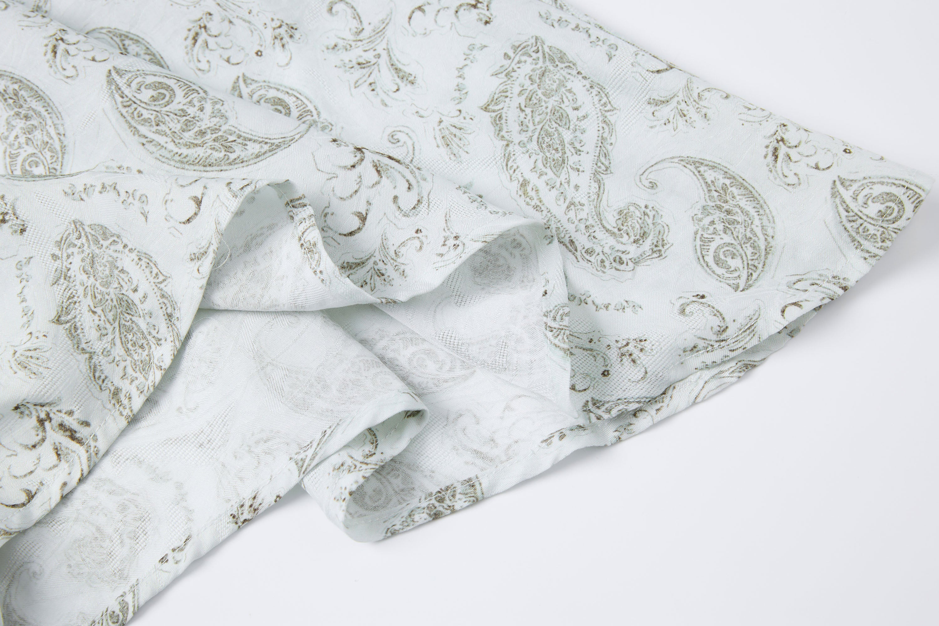 SAME FLOW Paisley Full-Print Midi Skirt