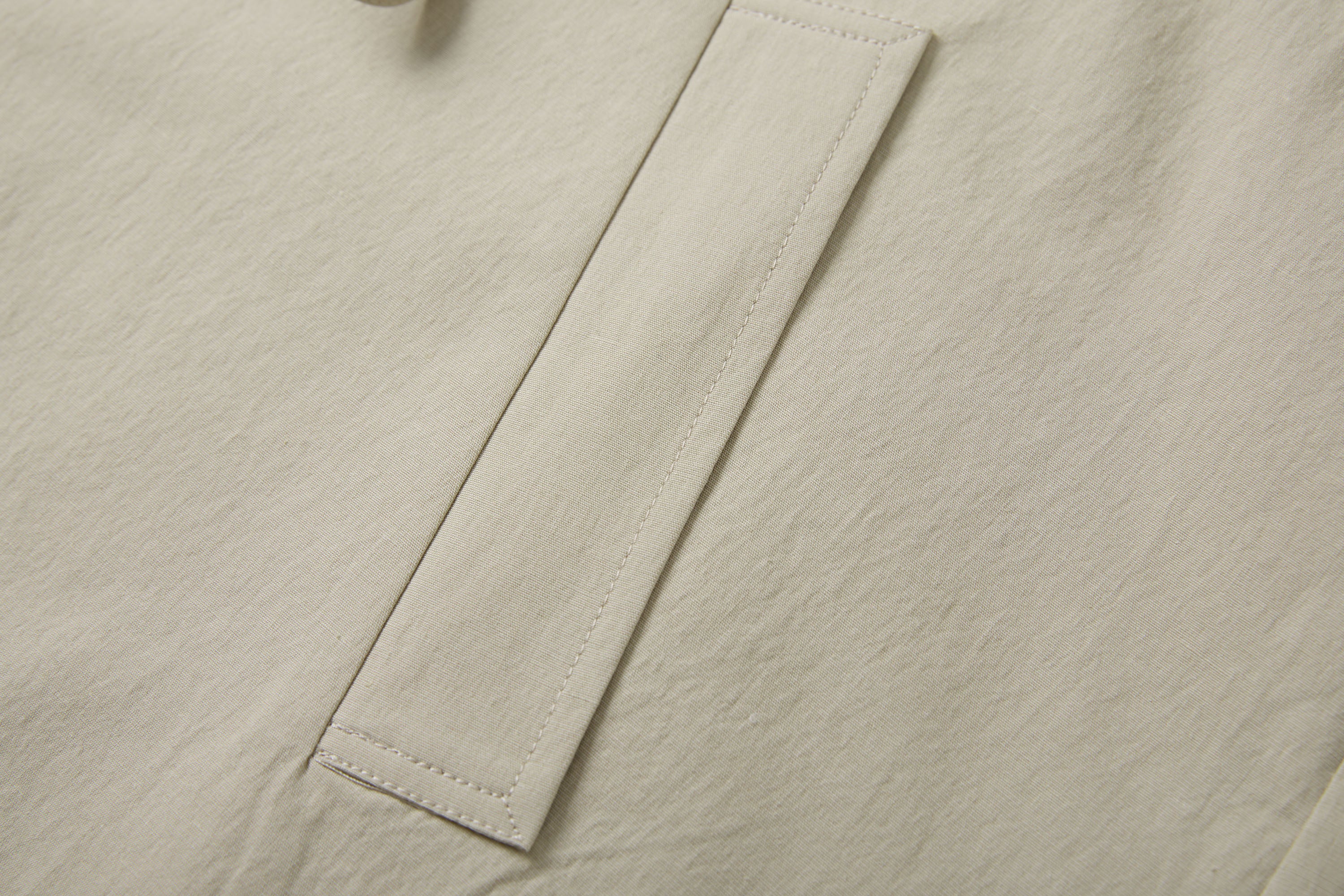 SAME FLOW Woven PU Collar Drawstring Jacket