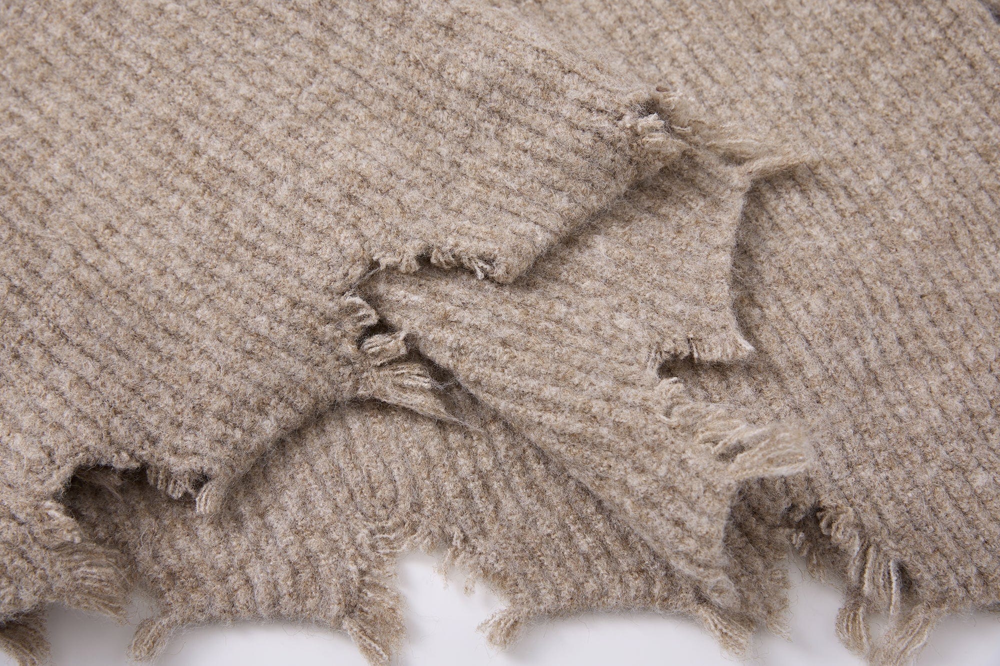 SAME FLOW Distressed Floral Embroidered Sweater