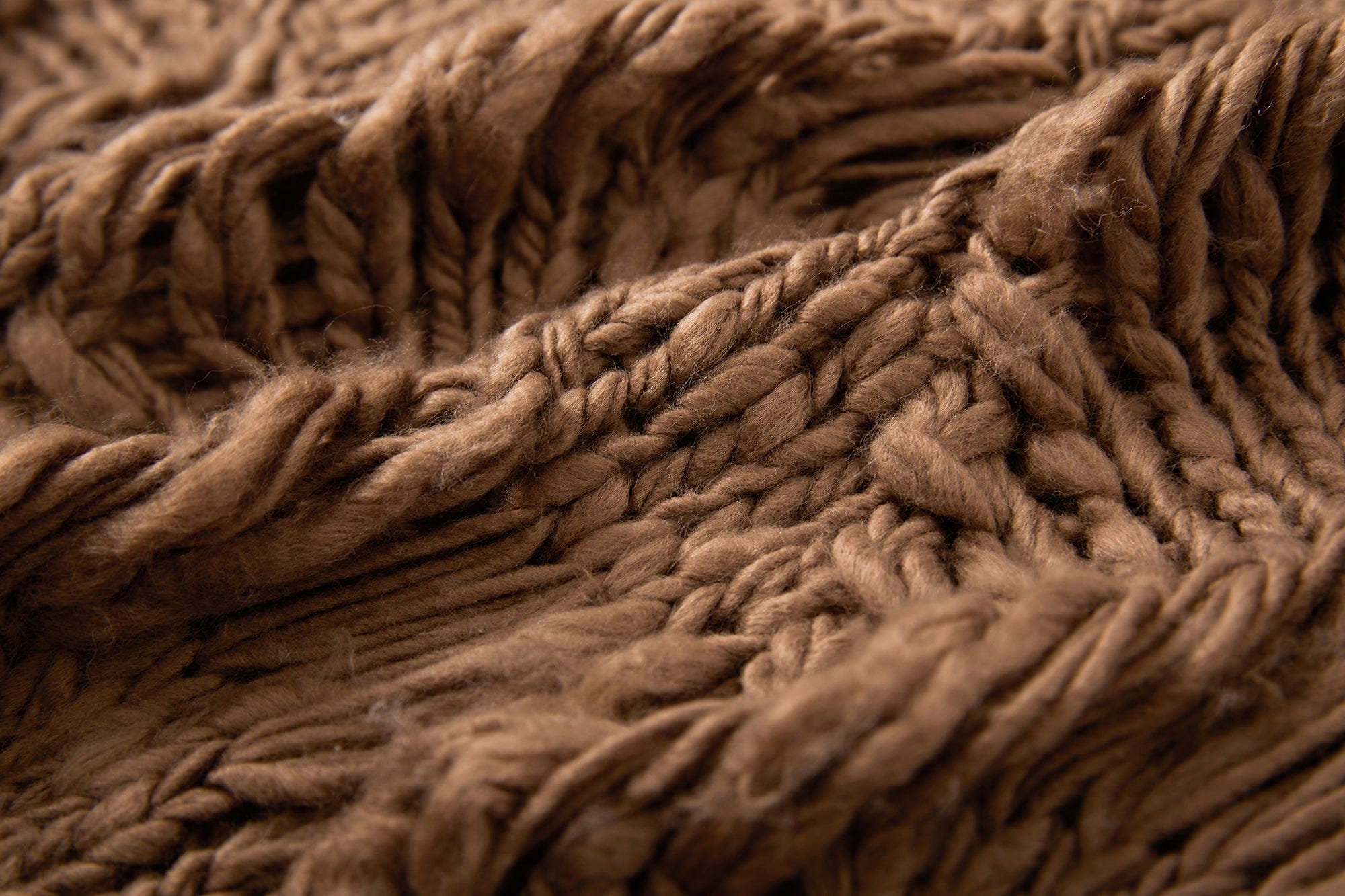 SAME FLOW Crocheted Open-Knit Pullover Sweater