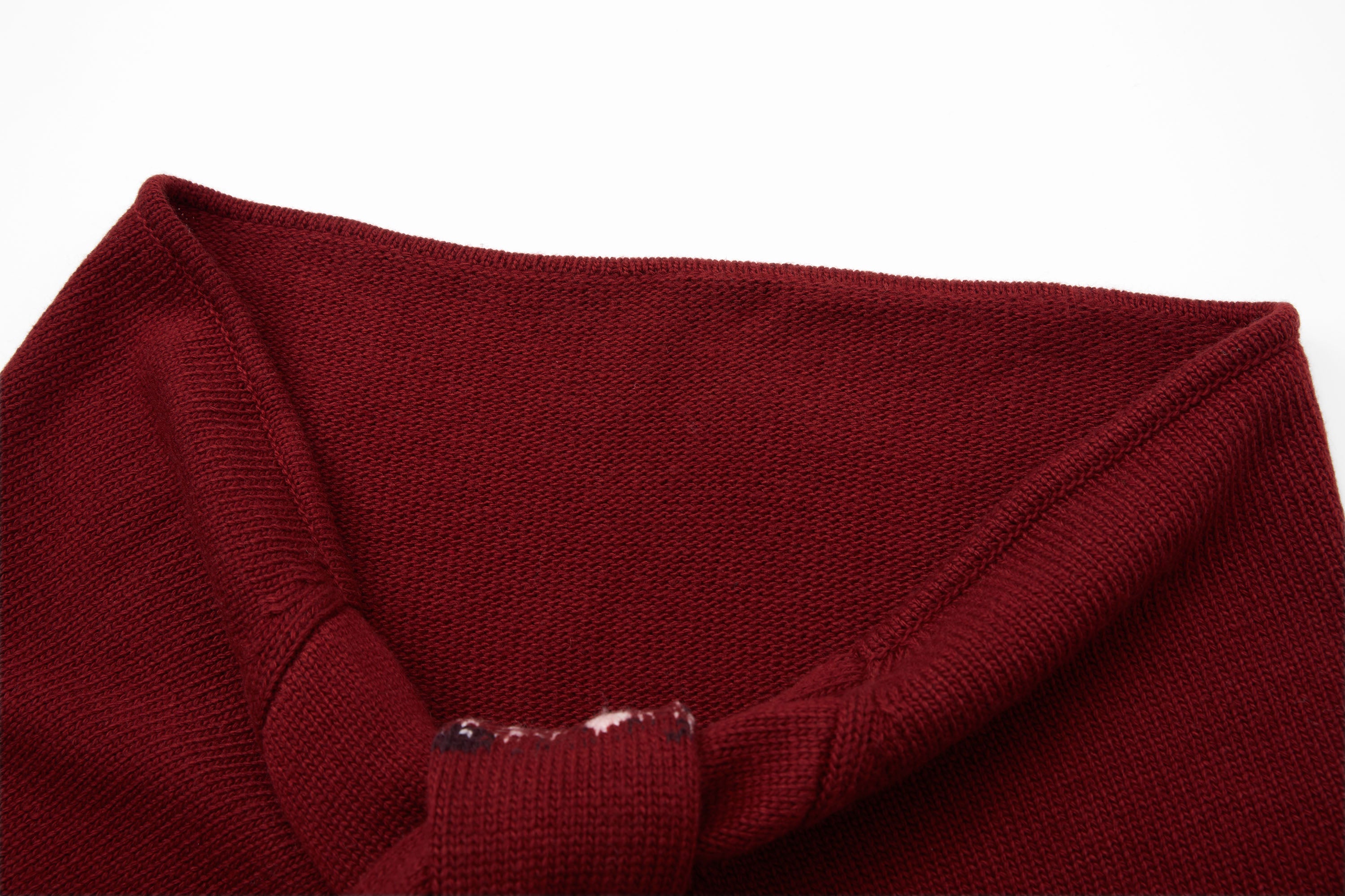 SAME FLOW Retro Jacquard Sleeve Sweater & Shawl Set