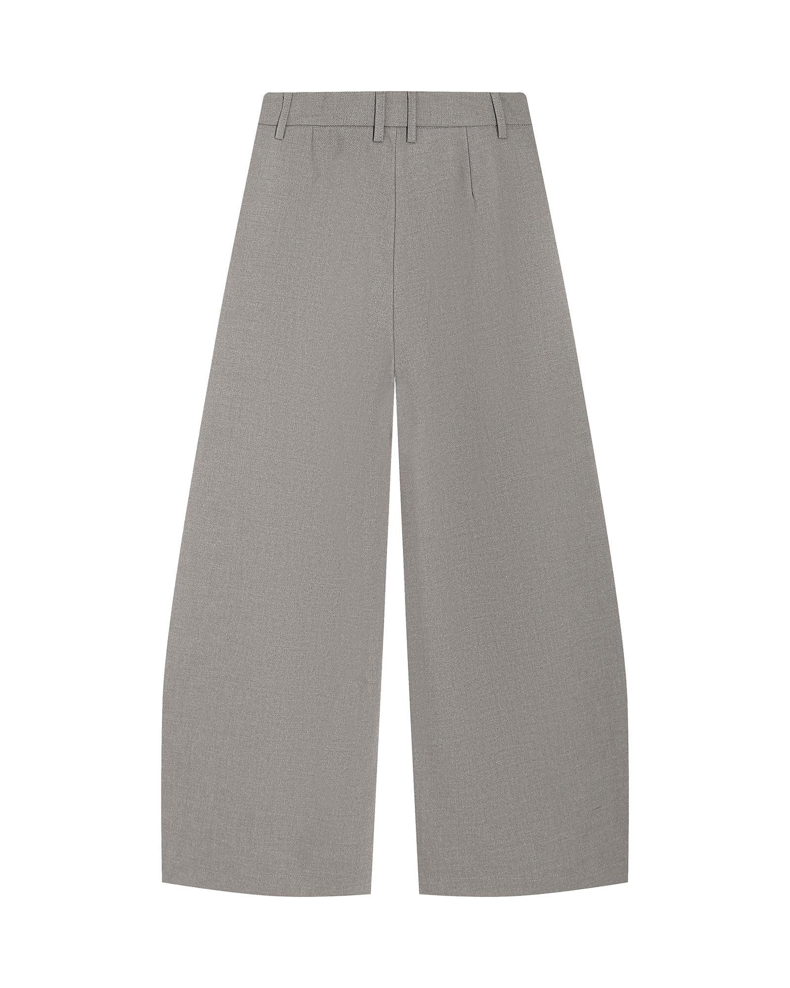 SAME FLOW Retro Wool-Blend Pleated Wide-Leg Trousers