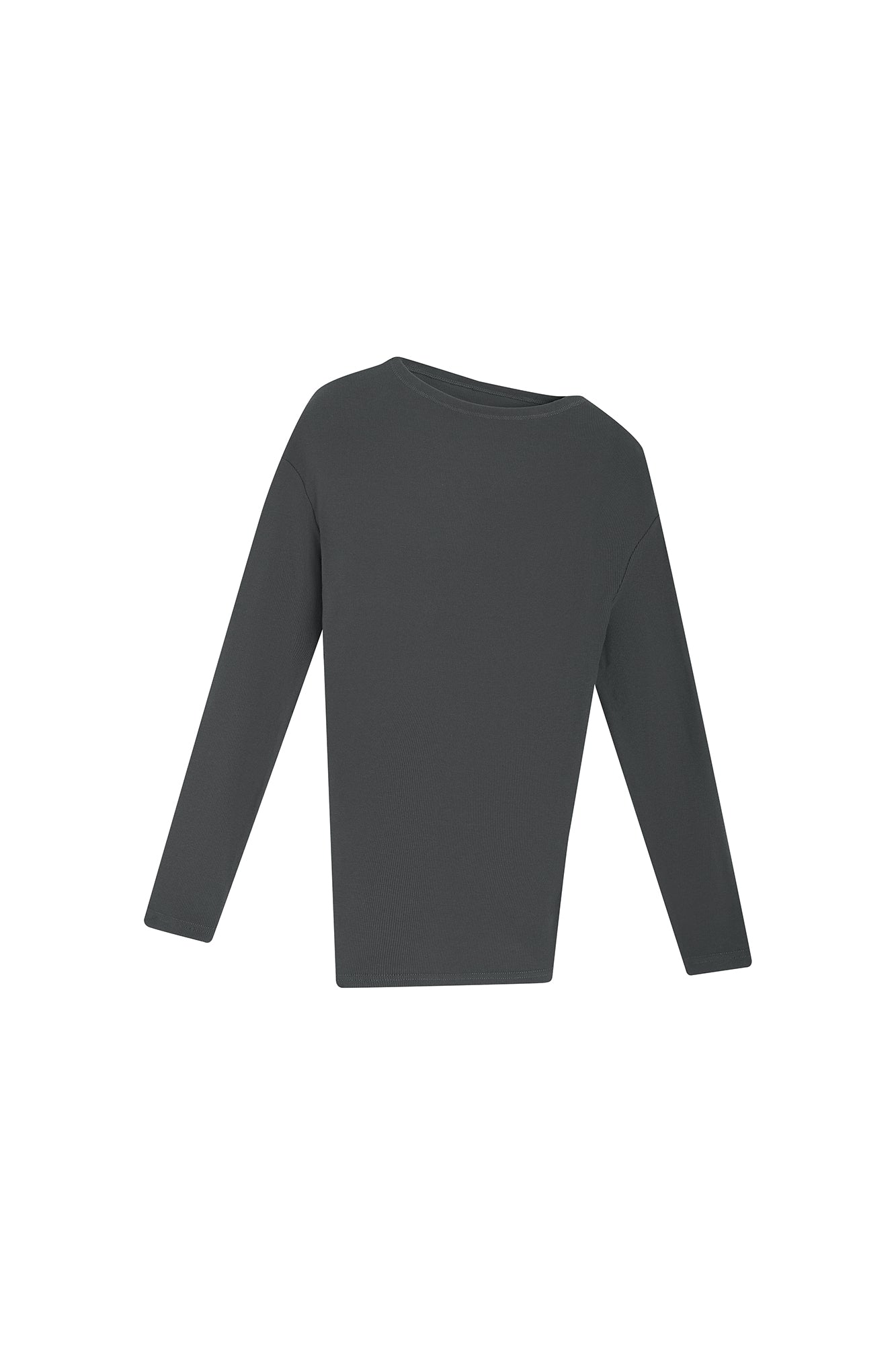 SAME FLOW Ruched Back Paneled Long Sleeve Tee