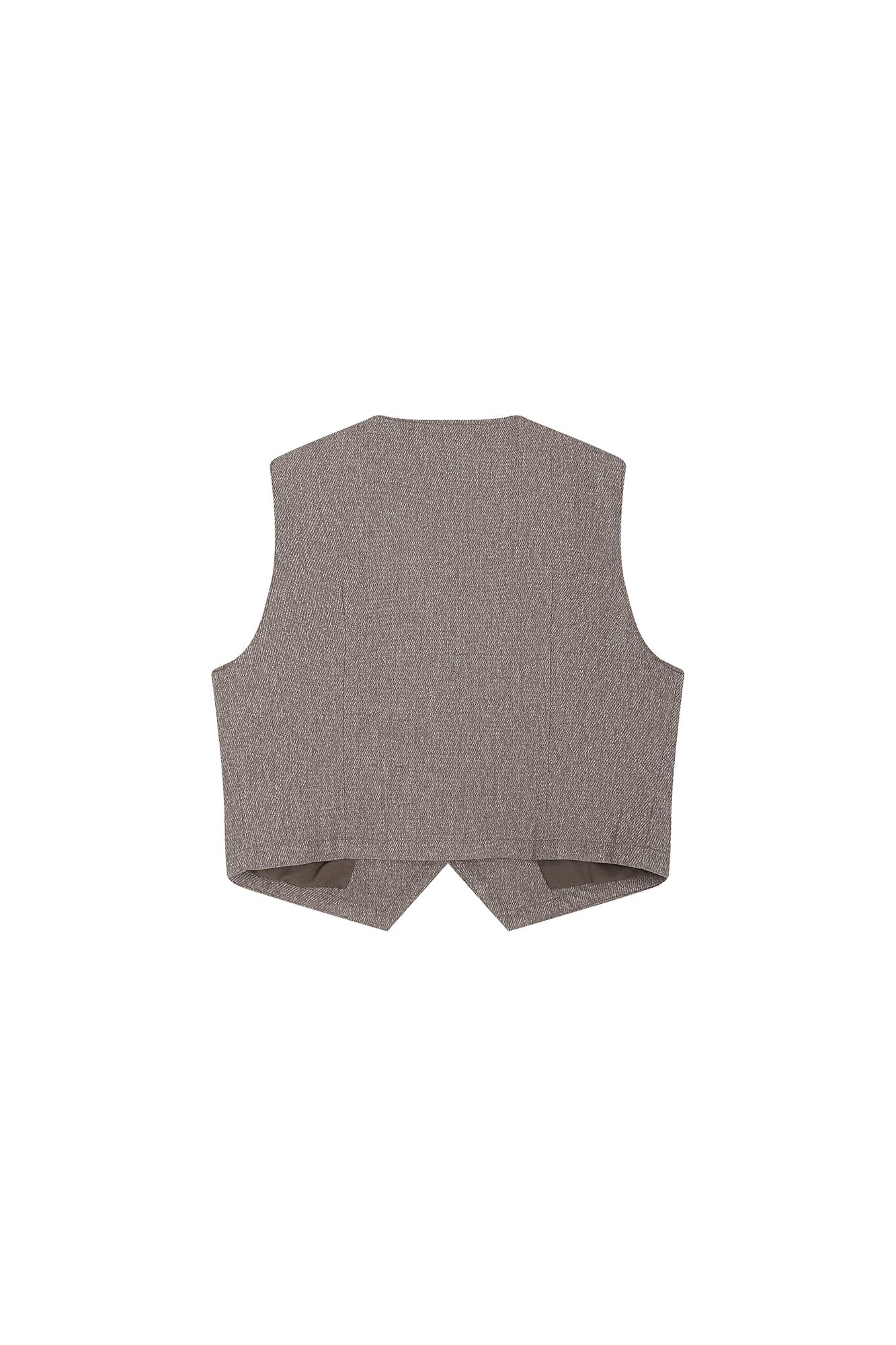 SAME FLOW Motif Embroidery Paneled Vest