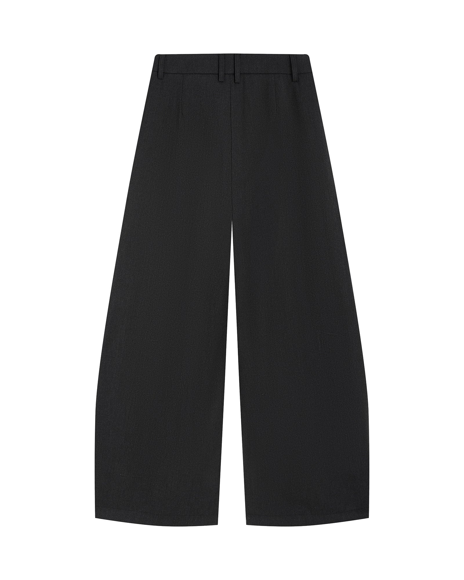 SAME FLOW Retro Wool-Blend Pleated Wide-Leg Trousers