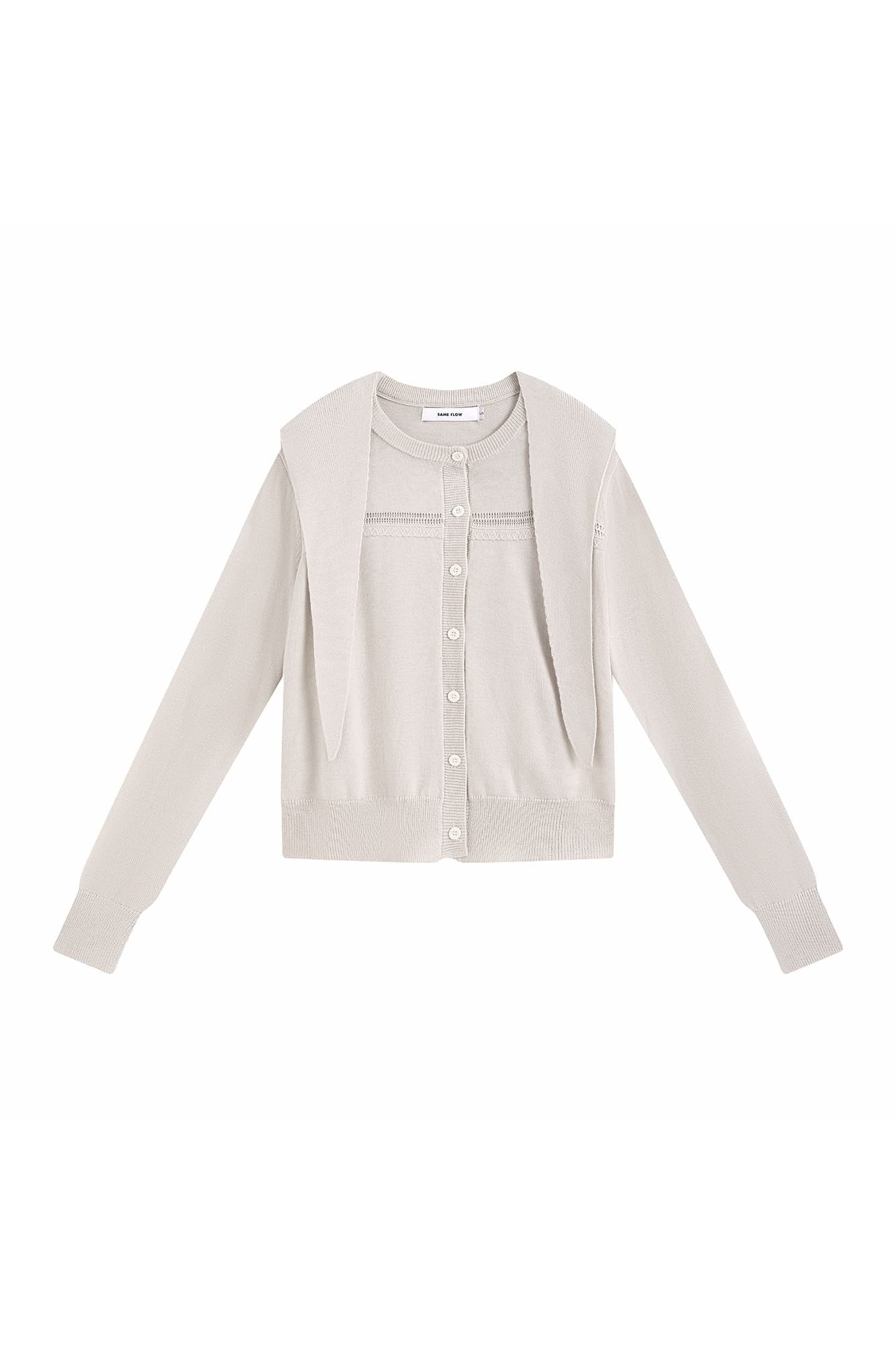 SAME FLOW Faux Layered Wool-Blend Cardigan