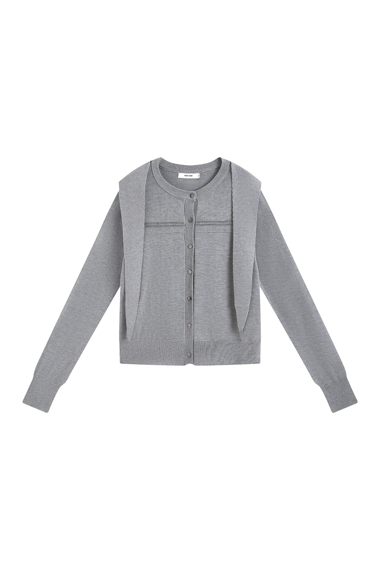 SAME FLOW Faux Layered Wool-Blend Cardigan