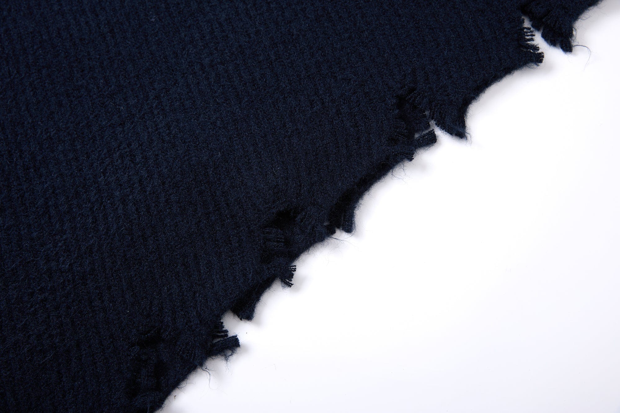 SAME FLOW Distressed Floral Embroidered Sweater