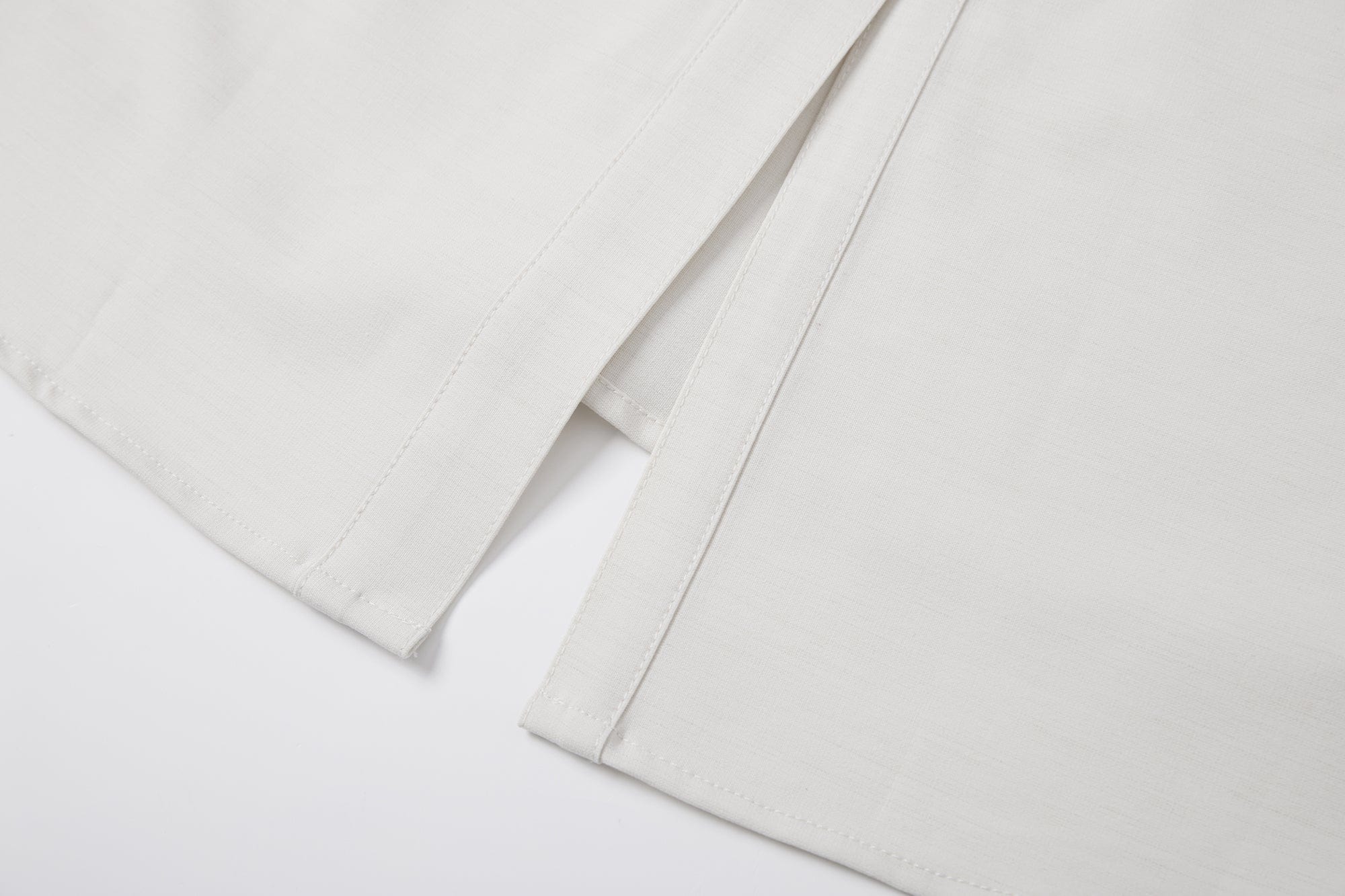 SAME FLOW Back Split Scarf-Neck Asymmetric Shirt