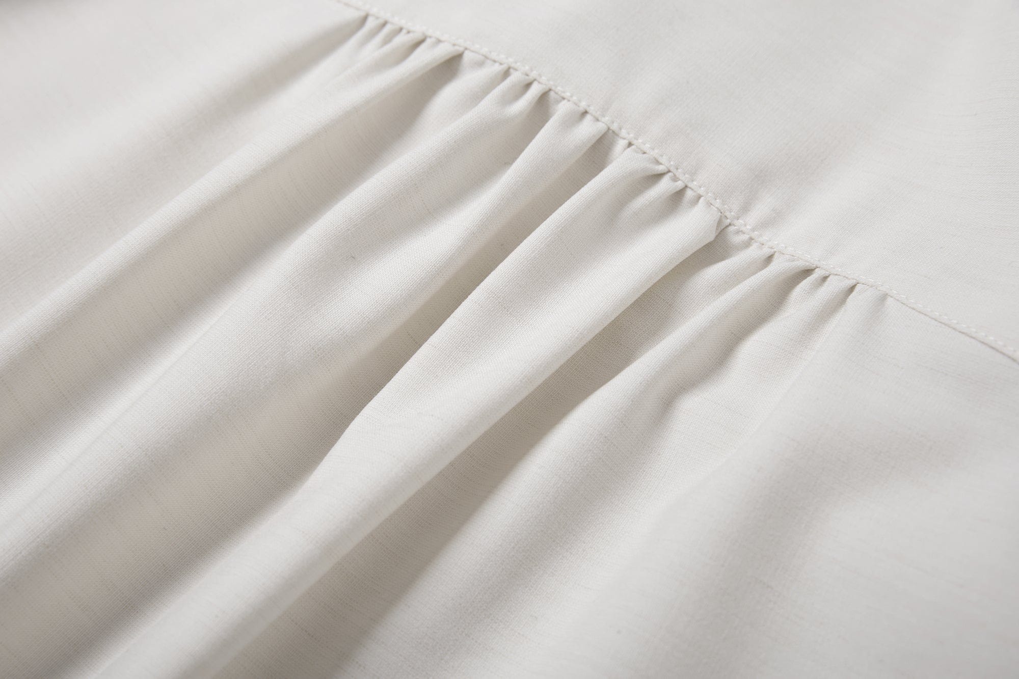 SAME FLOW Back Split Scarf-Neck Asymmetric Shirt