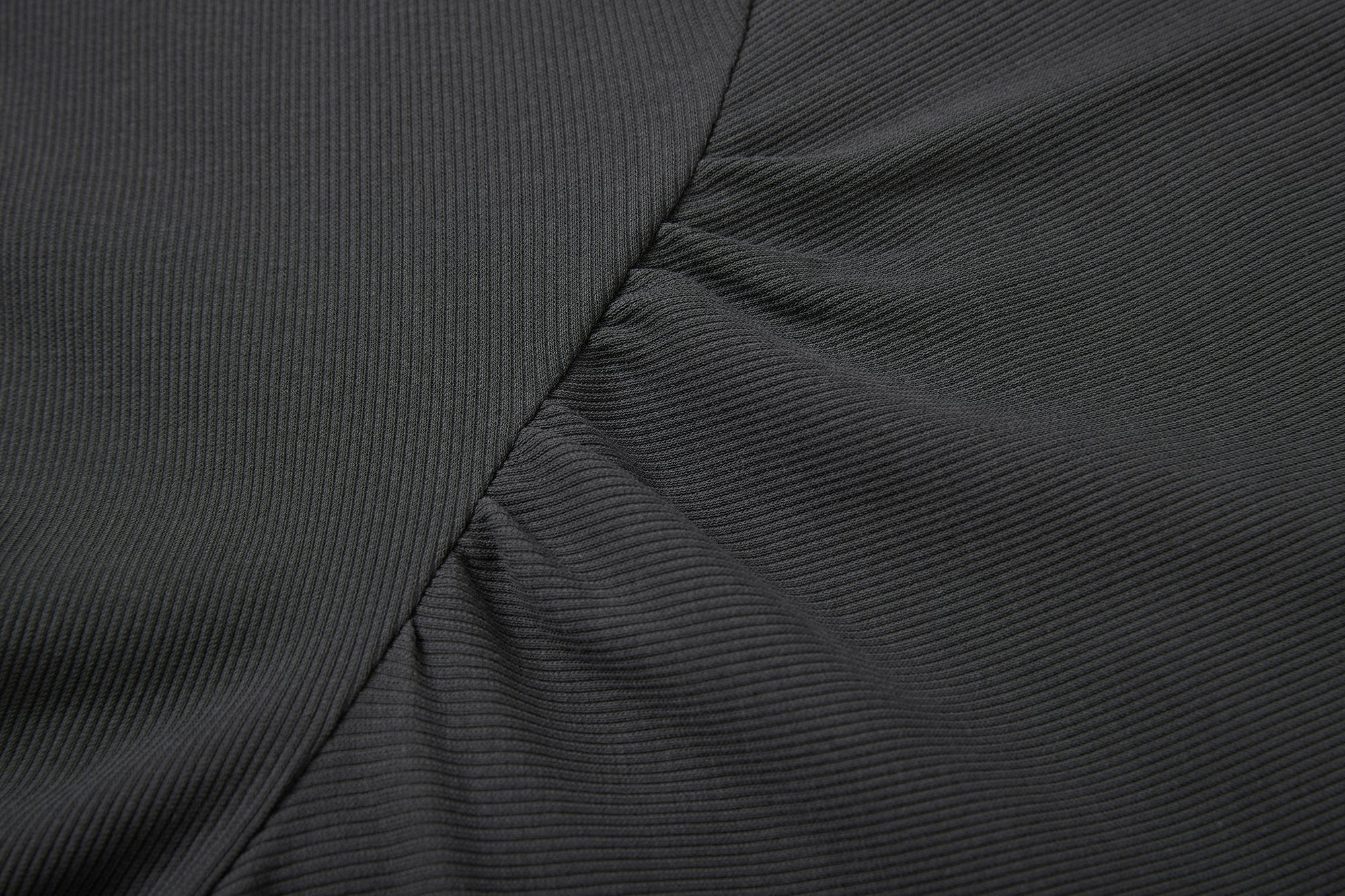 SAME FLOW Ruched Back Paneled Long Sleeve Tee