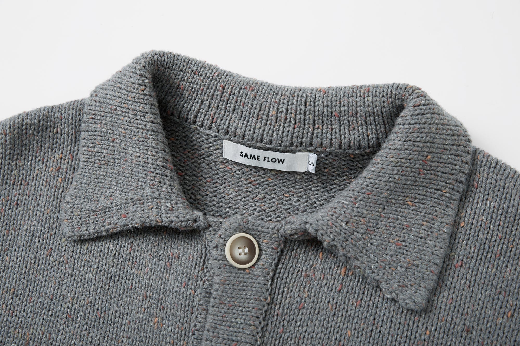 SAME FLOW Embroidered Pearl Floral Cardigan