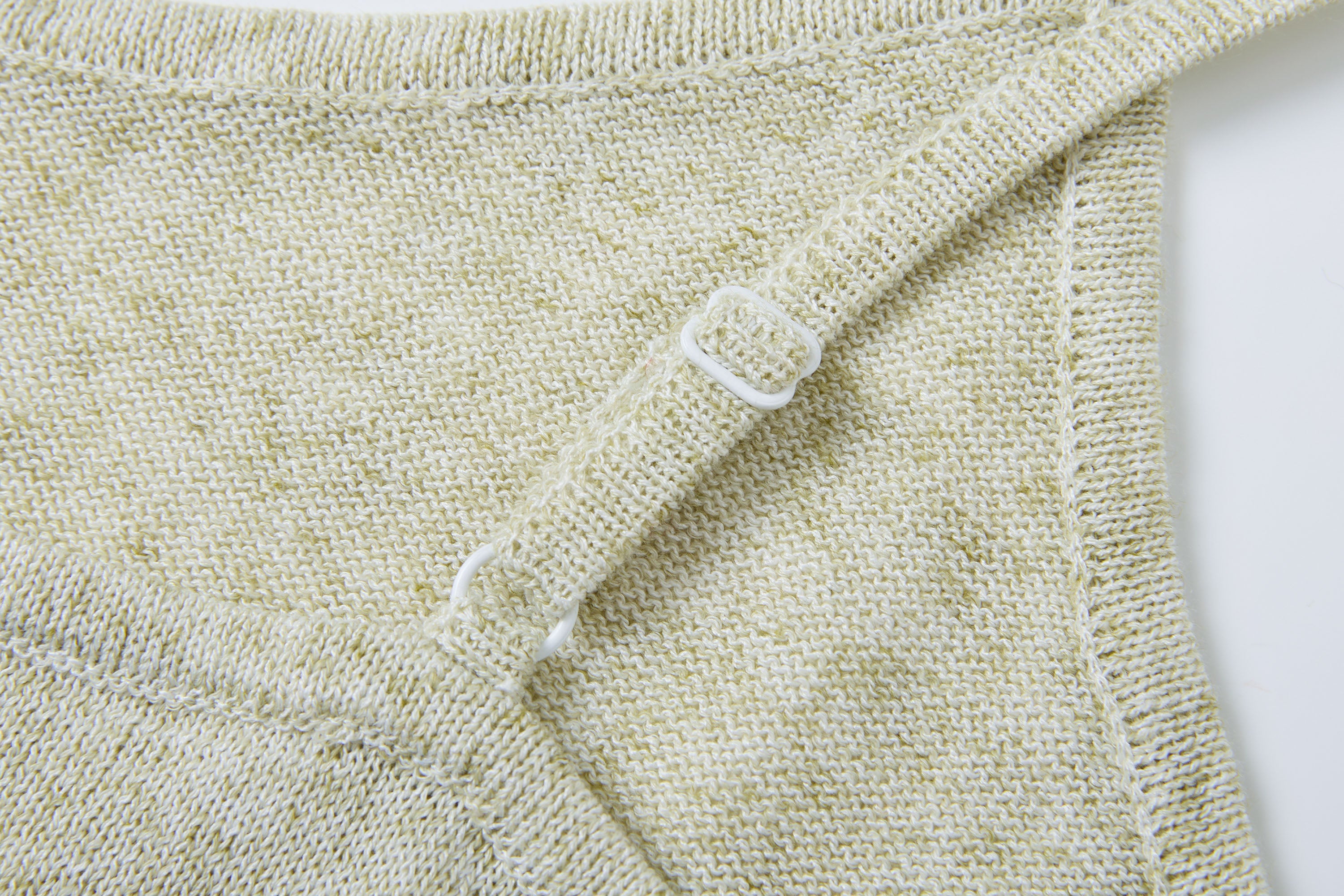 SAME FLOW Open-Knit Cropped Cardigan Set