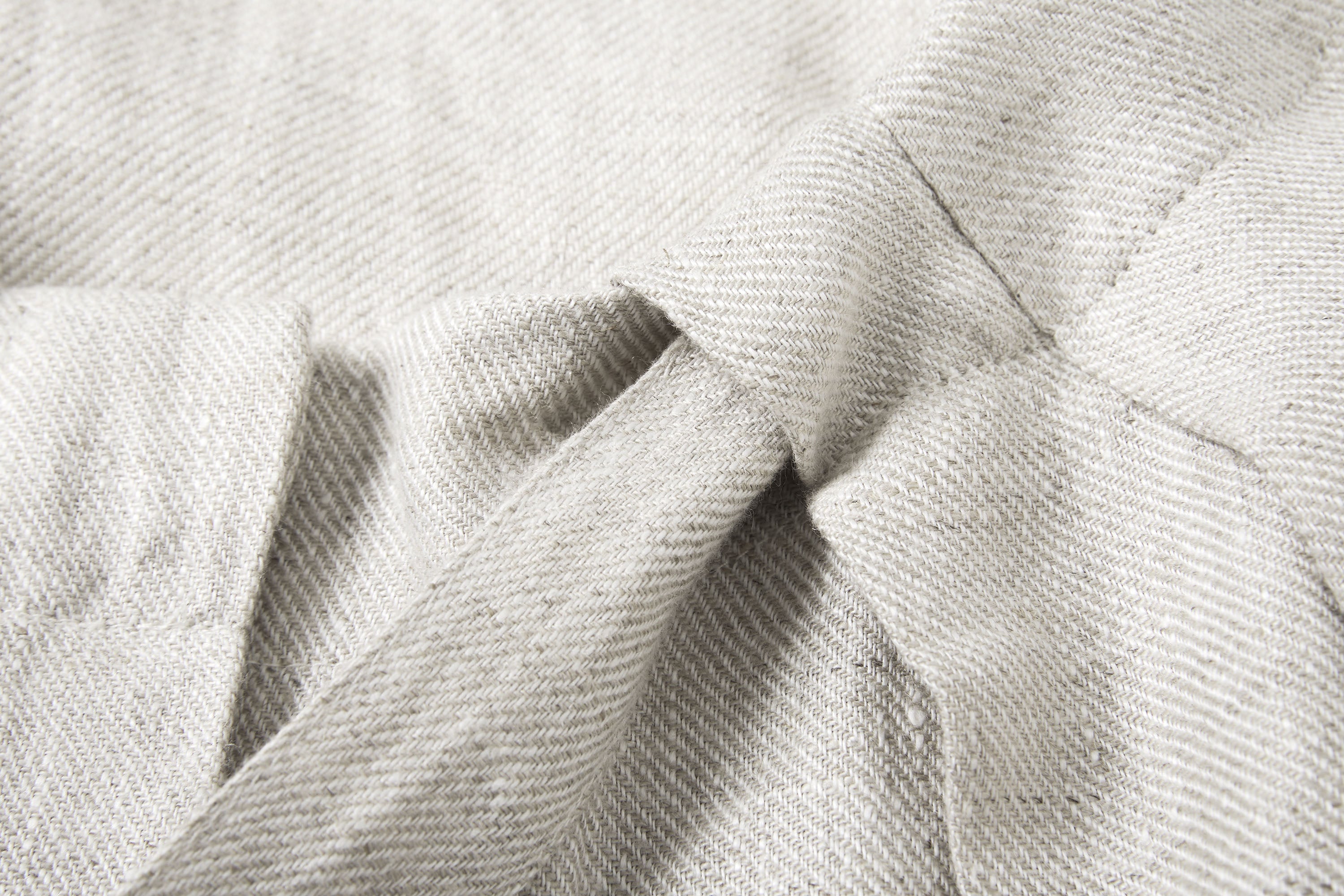 SAME FLOW Draped Linen Cocoon Shirt