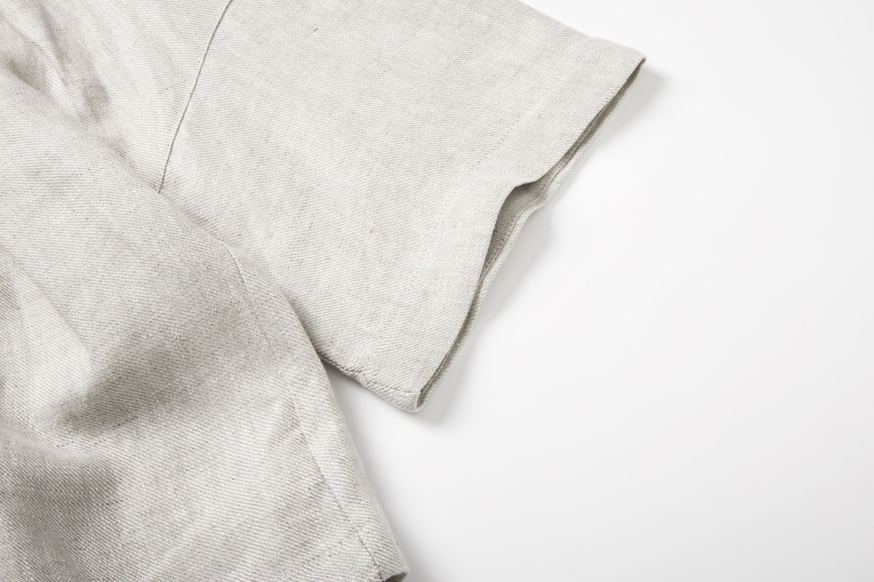 SAME FLOW Draped Linen Cocoon Shirt