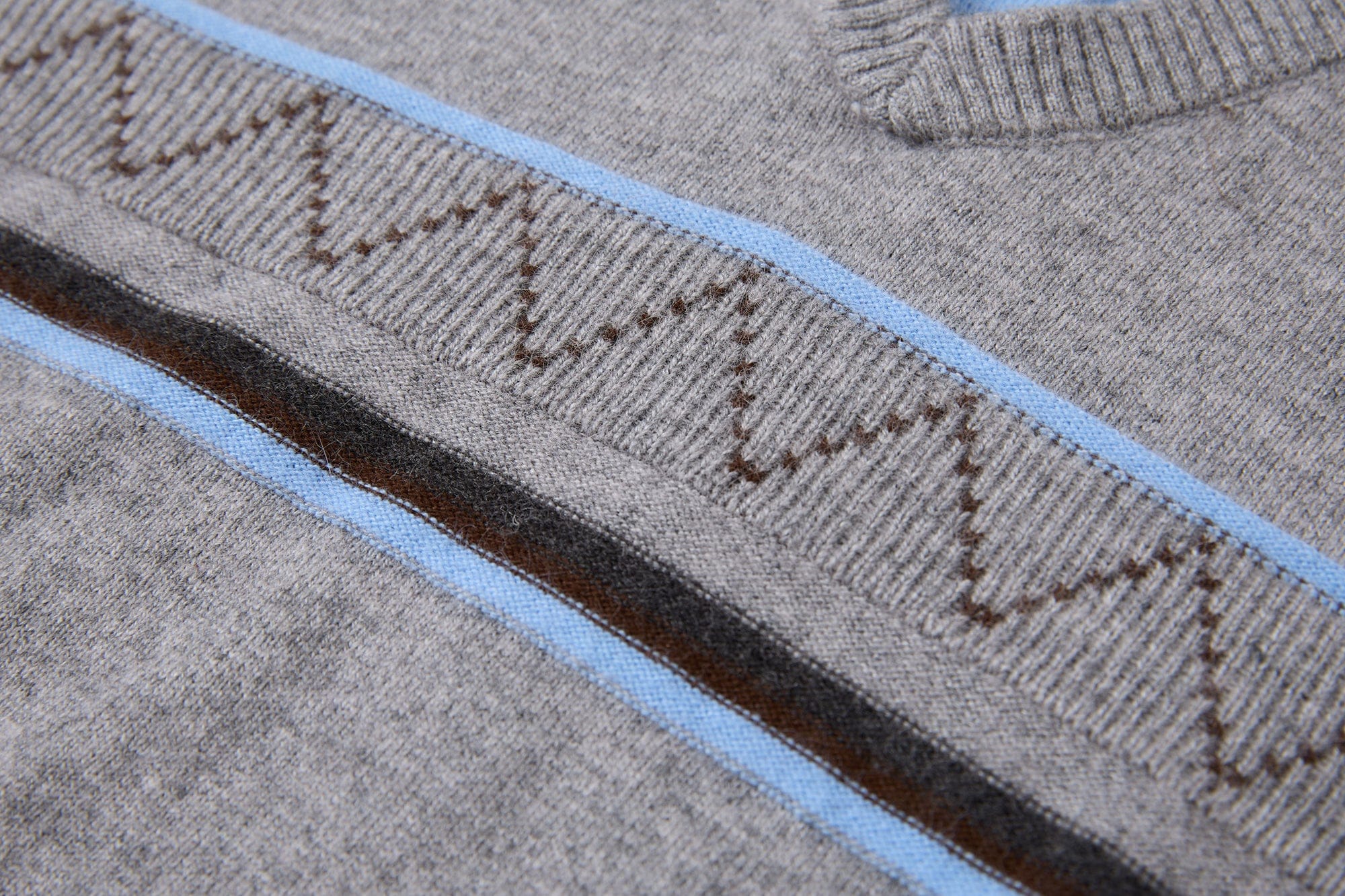 SAME FLOW Faux-Layered Knit Polo Sweater