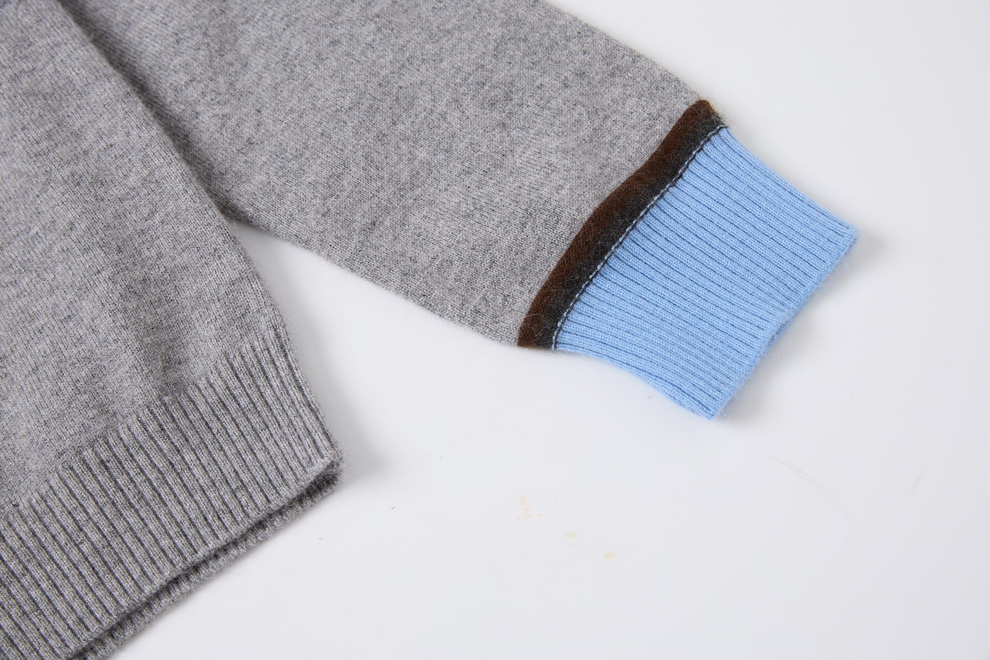 SAME FLOW Faux-Layered Knit Polo Sweater