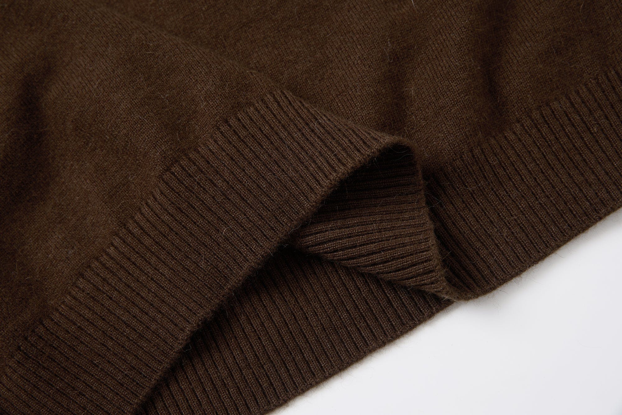 SAME FLOW Faux-Layered Knit Polo Sweater