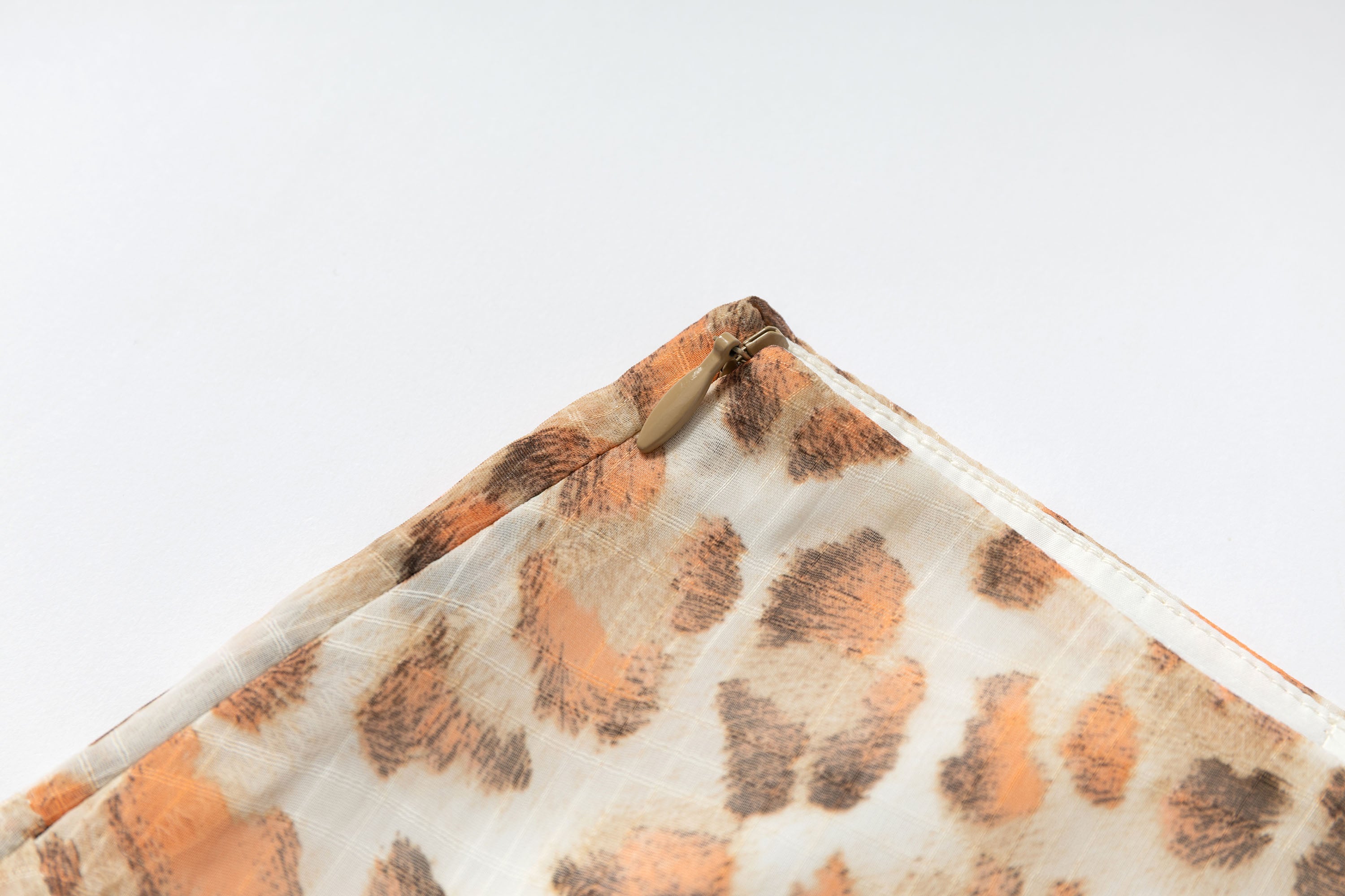 MUSE NAPS Irregular Leopard Print Flowy Midi Skirt