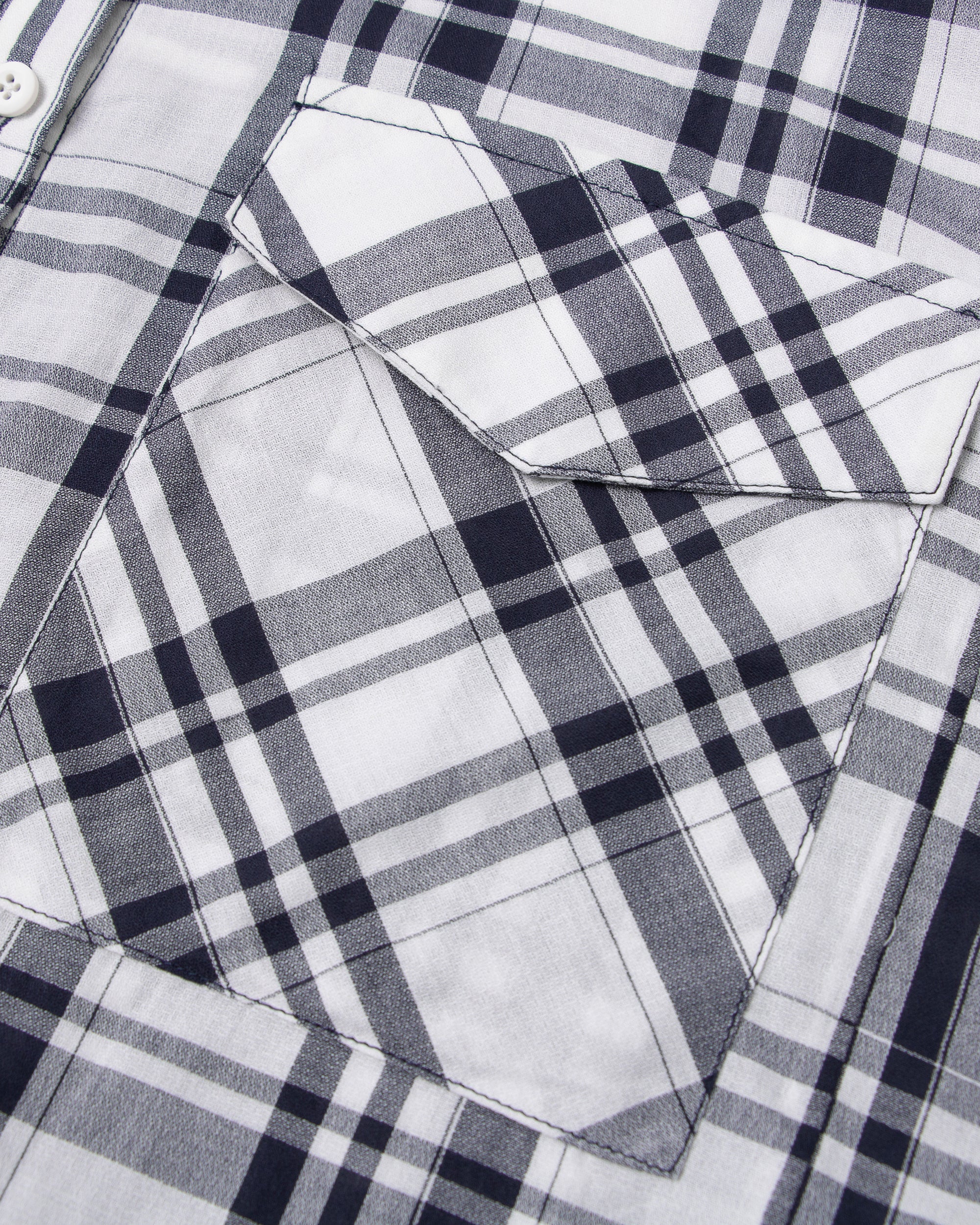 COMMAND N Spliced Plaid Relaxed Shirt